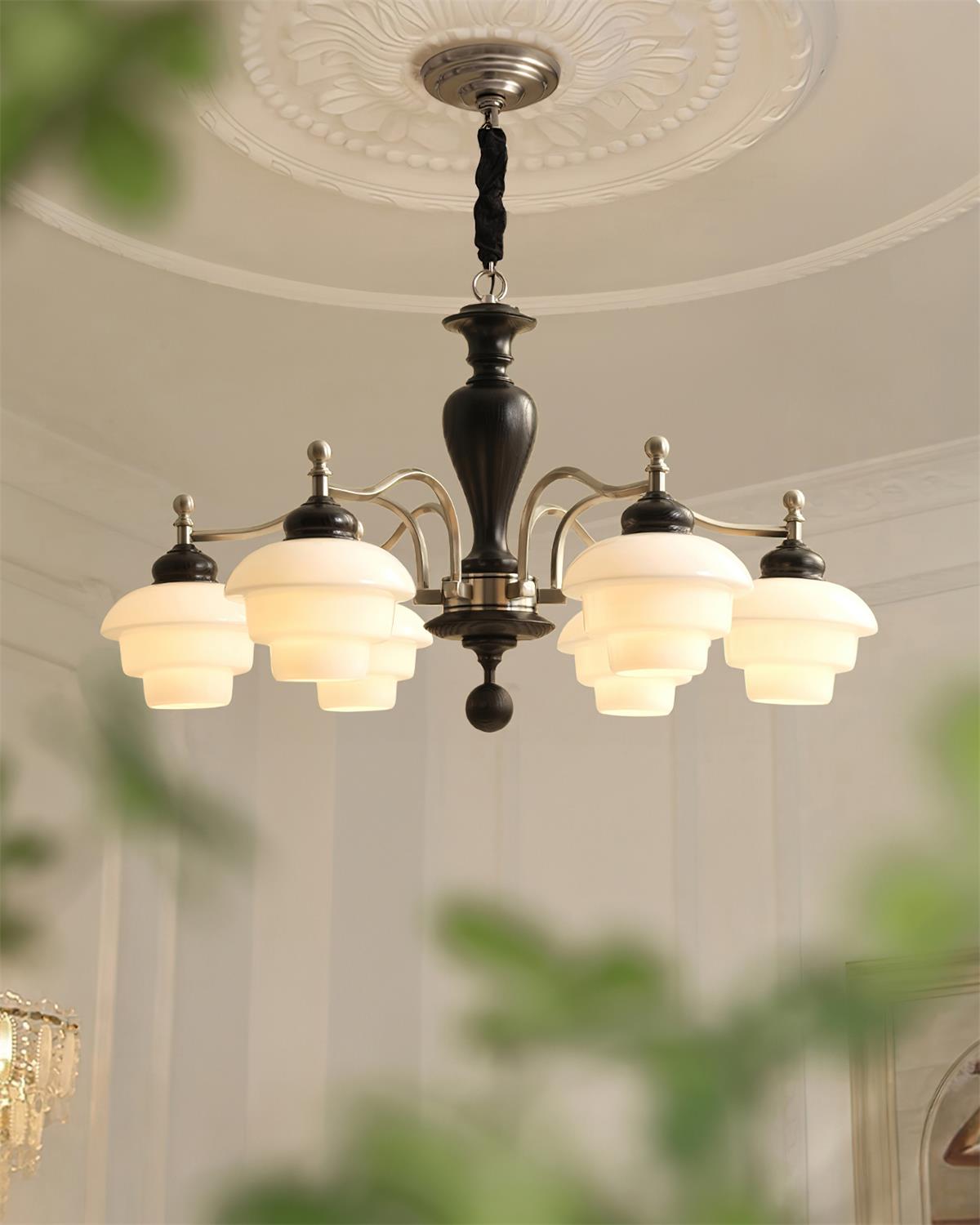 Hovian Wooden Chandelier - Neutralighting