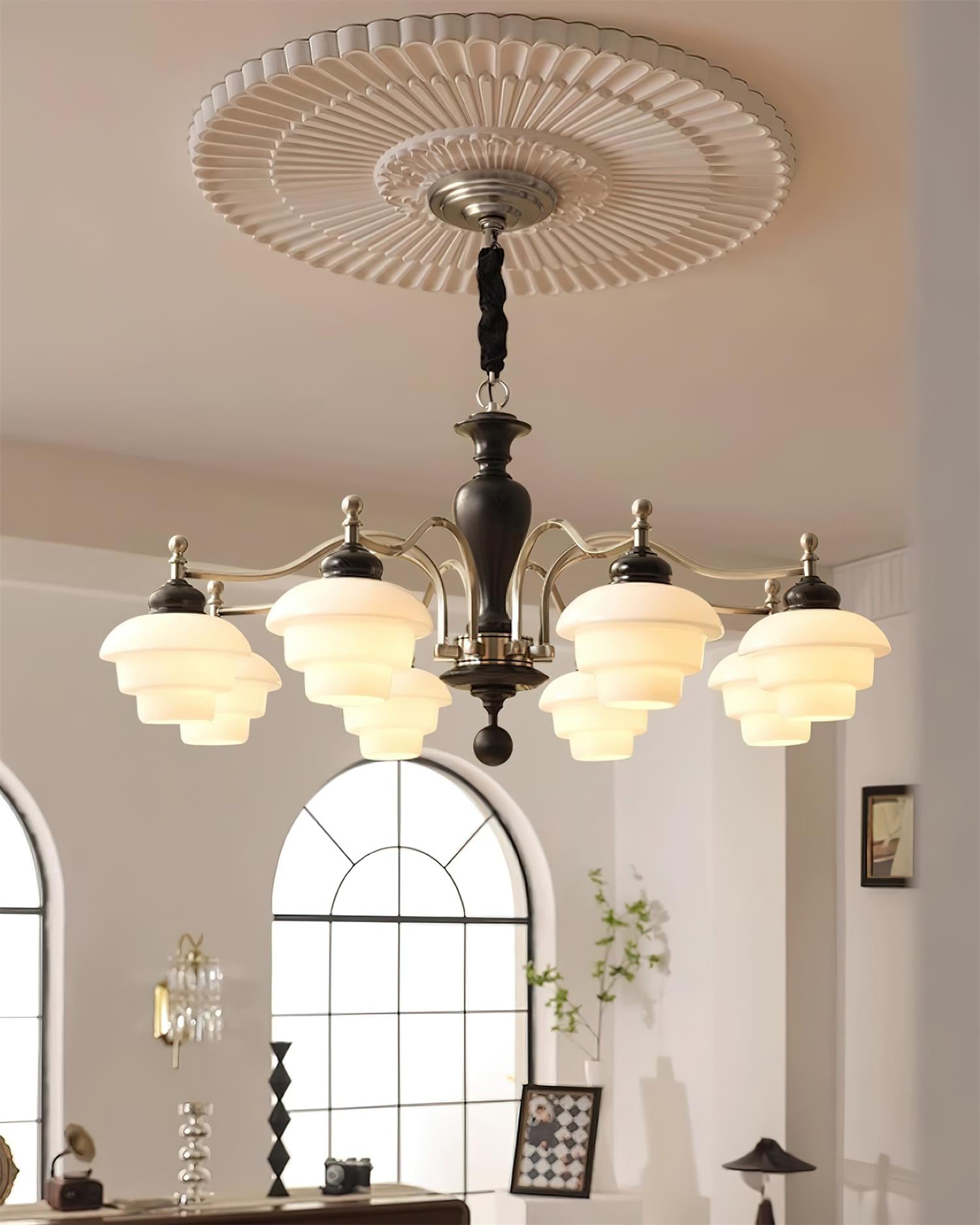 Hovian Wooden Chandelier - Neutralighting