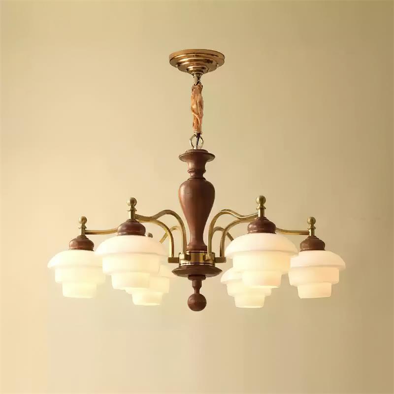 Hovian Wooden Chandelier - Neutralighting