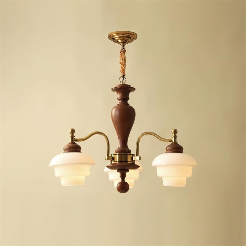 Hovian Wooden Chandelier - Neutralighting