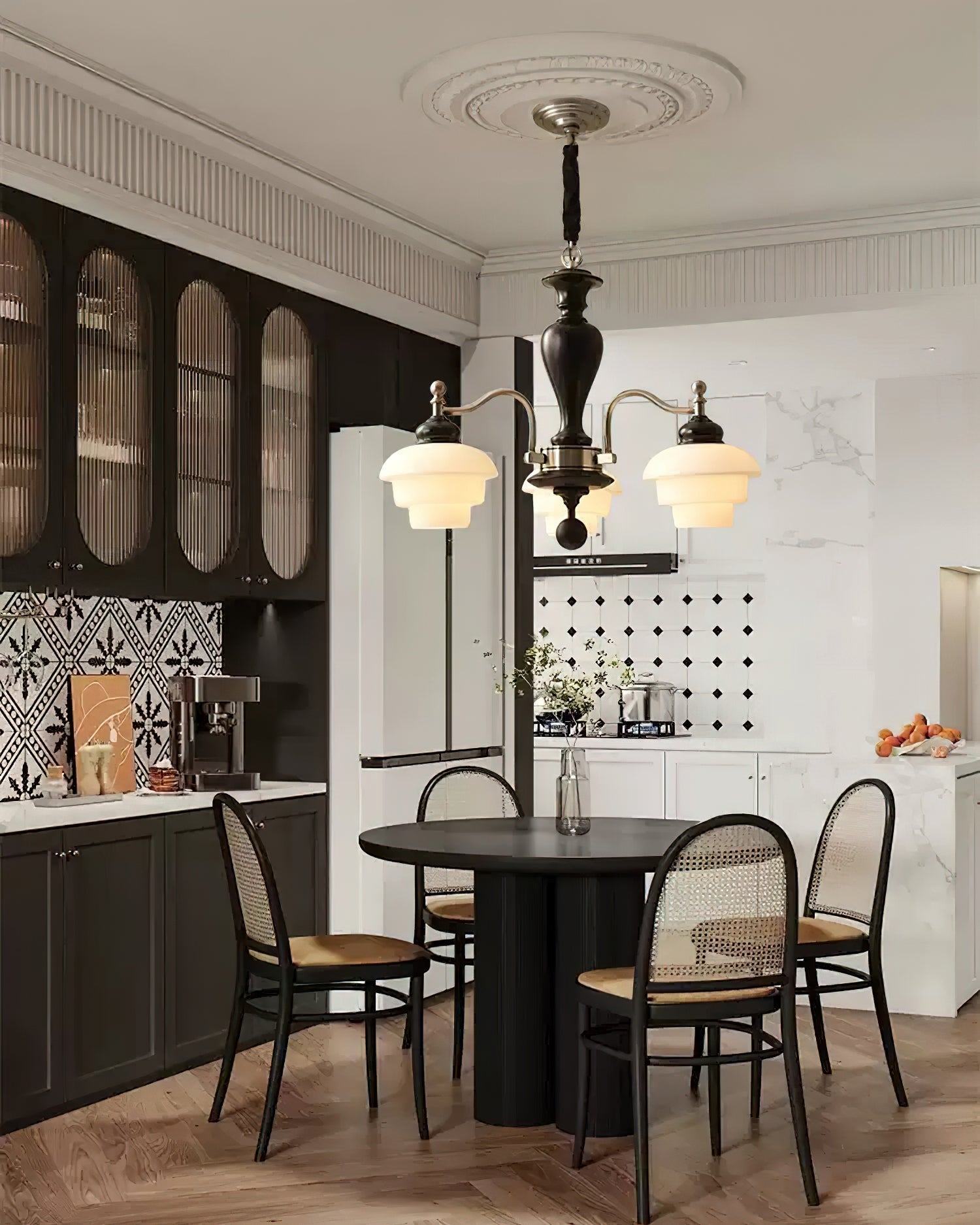 Hovian Wooden Chandelier - Neutralighting