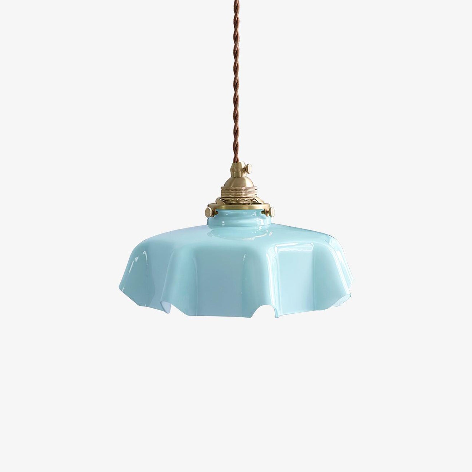 Civen Farmhouse Ruffled Pendant Light - Neutralighting