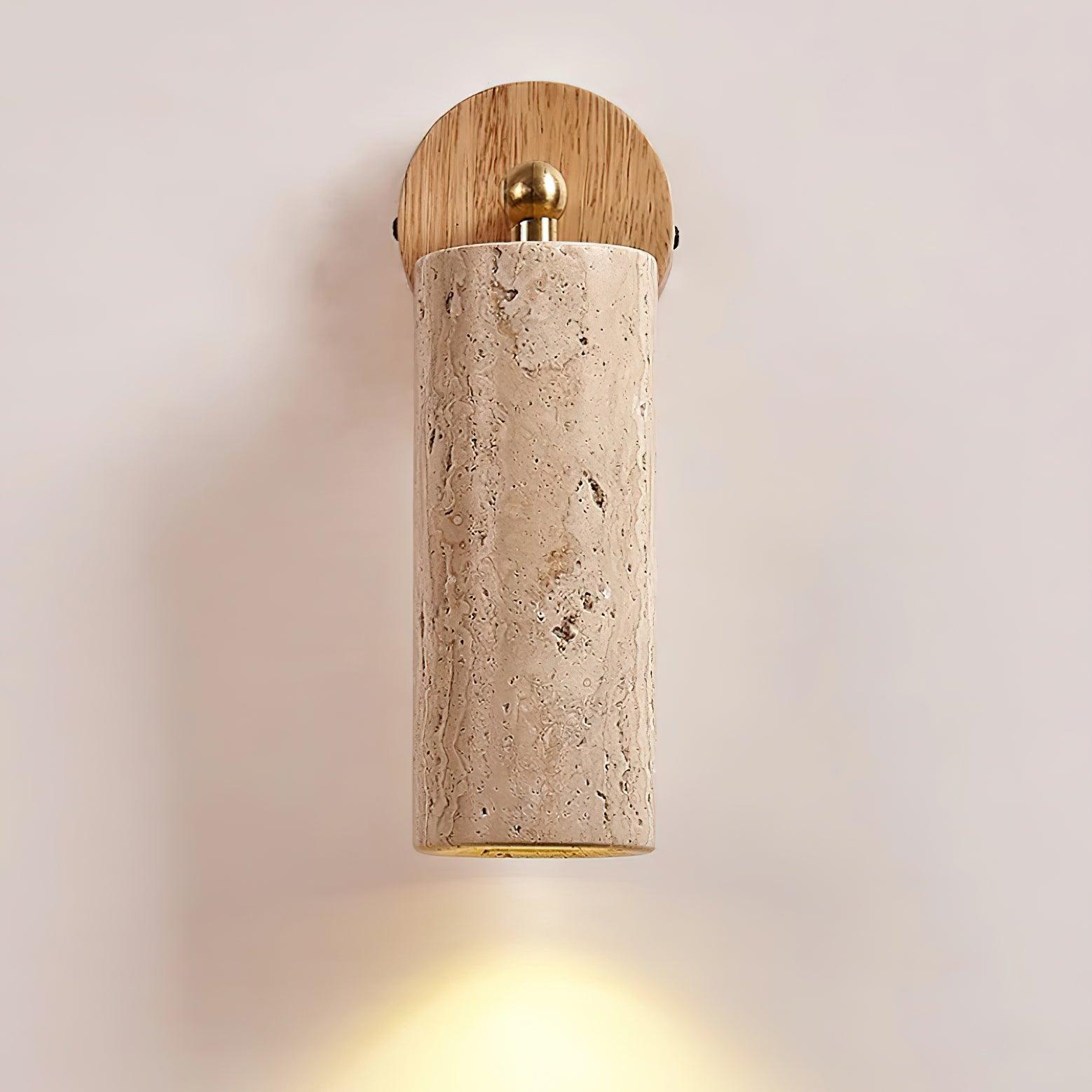 Travion Adjustable Travertine Wall Sconce - Neutralighting