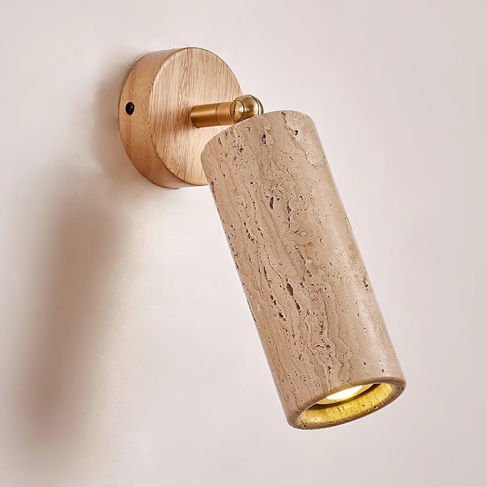 Travion Adjustable Travertine Wall Sconce - Neutralighting