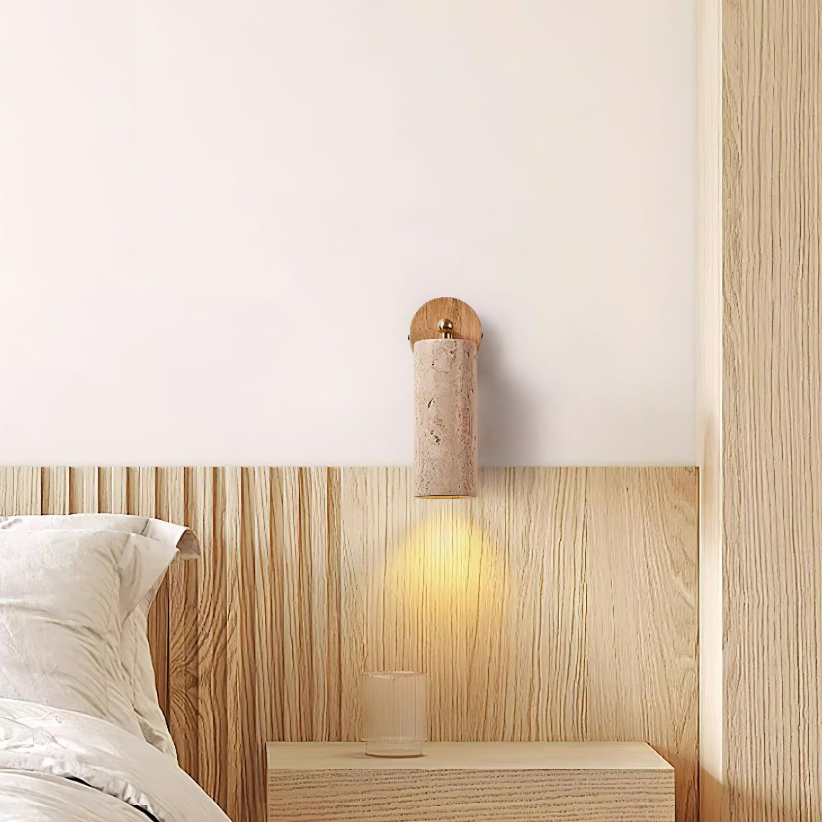 Travion Adjustable Travertine Wall Sconce - Neutralighting