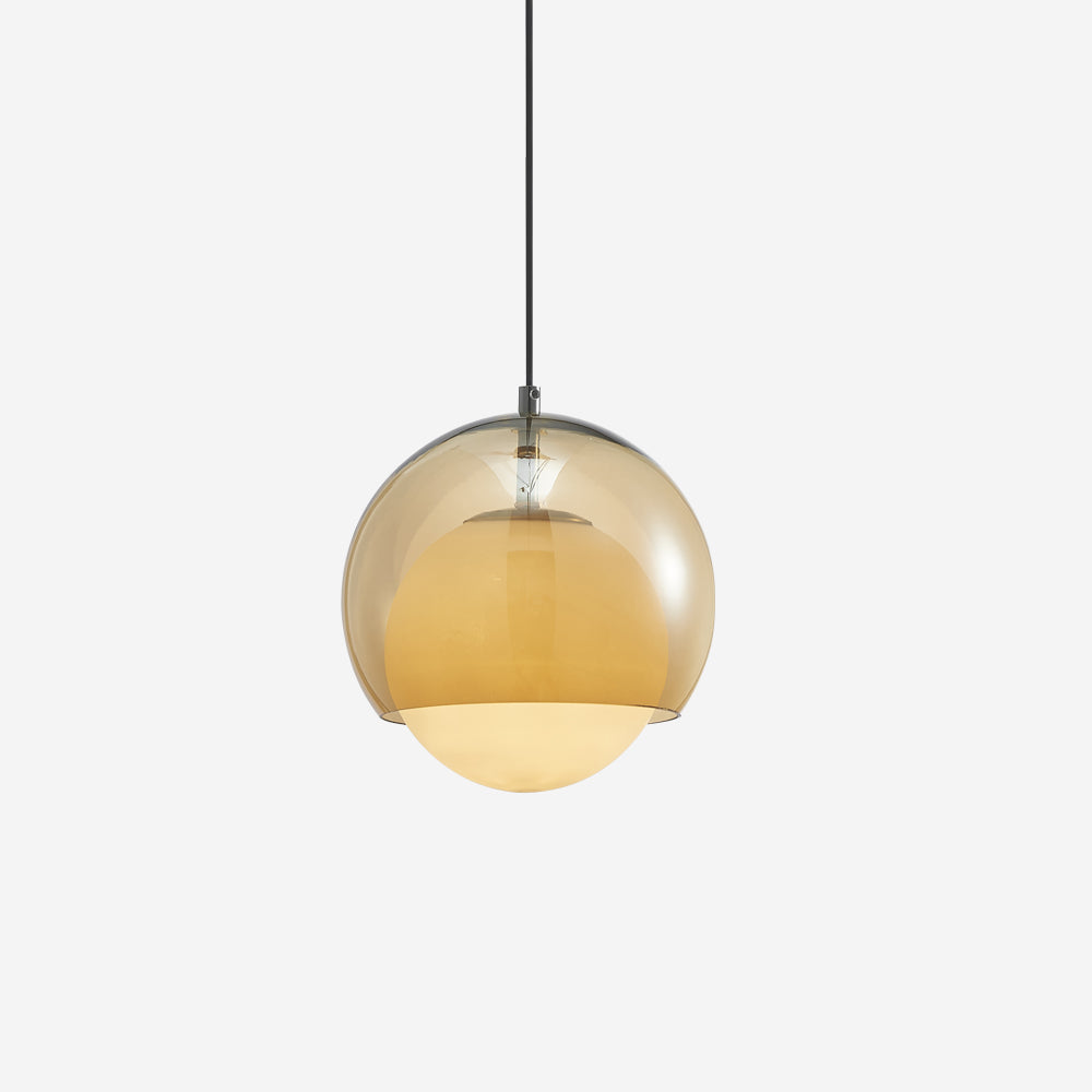 Pendant Light Double Globe Shade Glass Modern Minimalist Ambient - Neutralighting