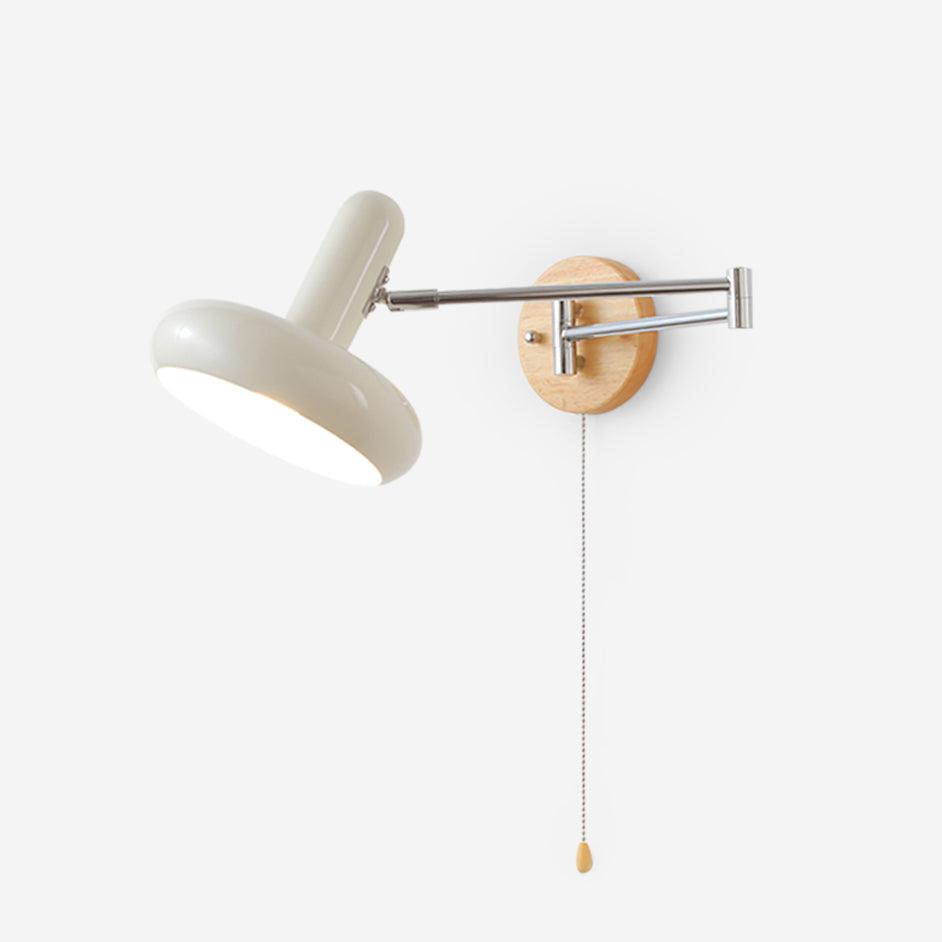 Wall Lamp Swivel Arm Rounded Shade Pull Chain Modern Retro - Neutralighting