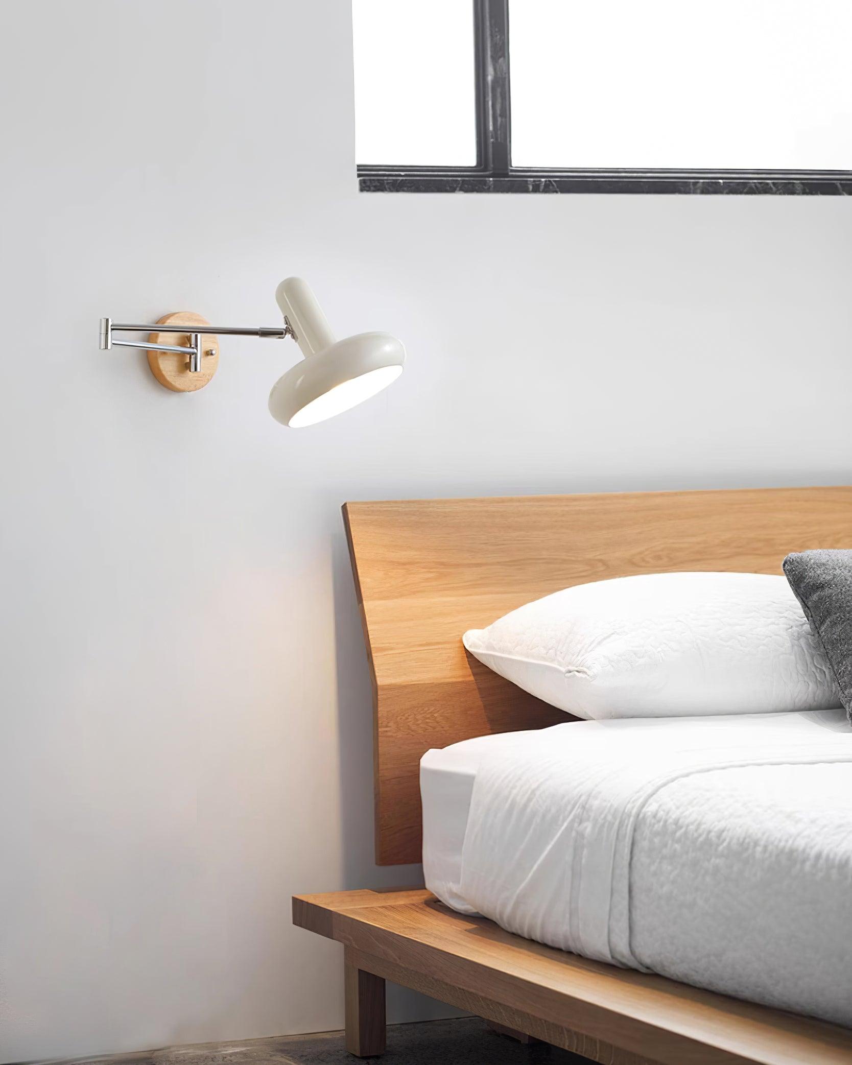 Wall Lamp Swivel Arm Rounded Shade Pull Chain Modern Retro - Neutralighting