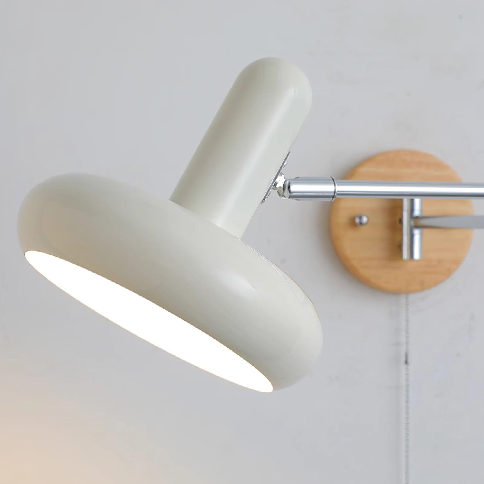 Wall Lamp Swivel Arm Rounded Shade Pull Chain Modern Retro - Neutralighting