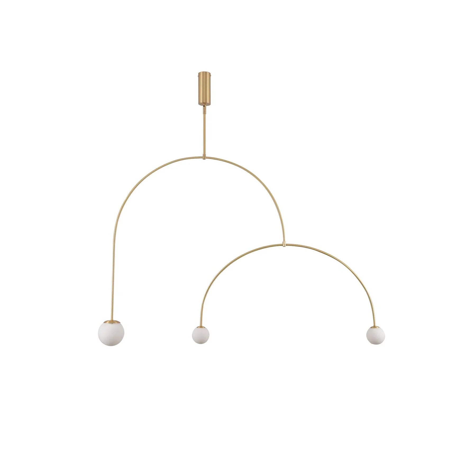 Arisha Minimalist Linear Mobile Pendant Light, Black - Neutralighting