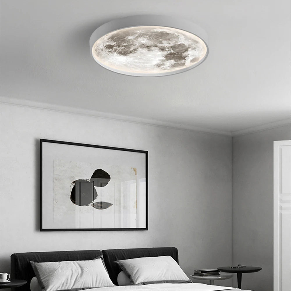 Arisha Modern Flush Mount Ceiling Light Black/White Bedroom - Neutralighting