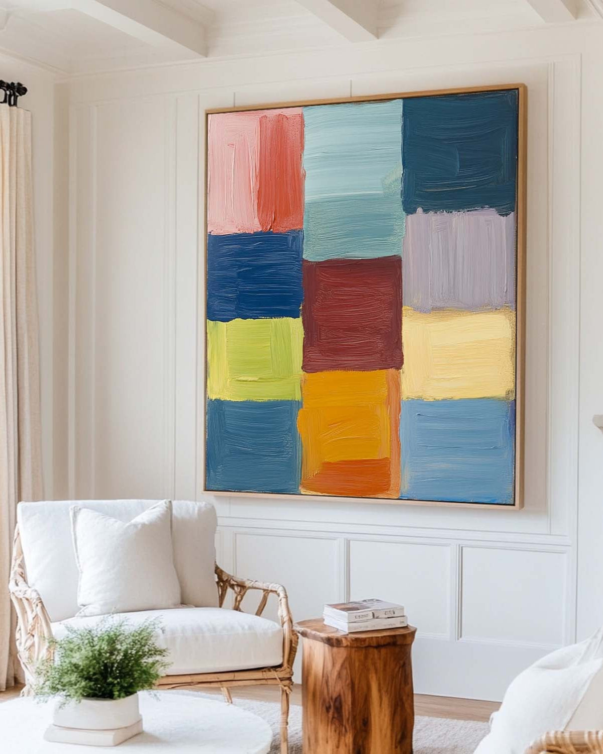 Colorful Geometric Abstract Painting