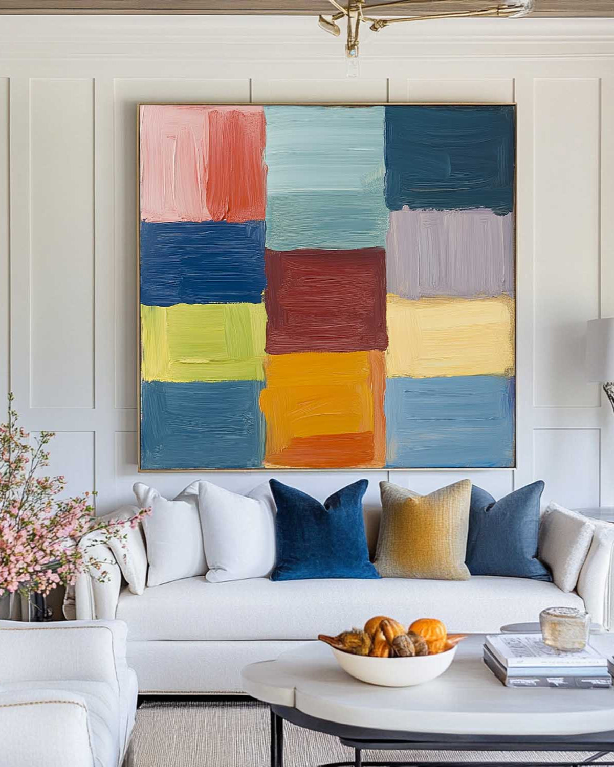 Colorful Geometric Abstract Painting