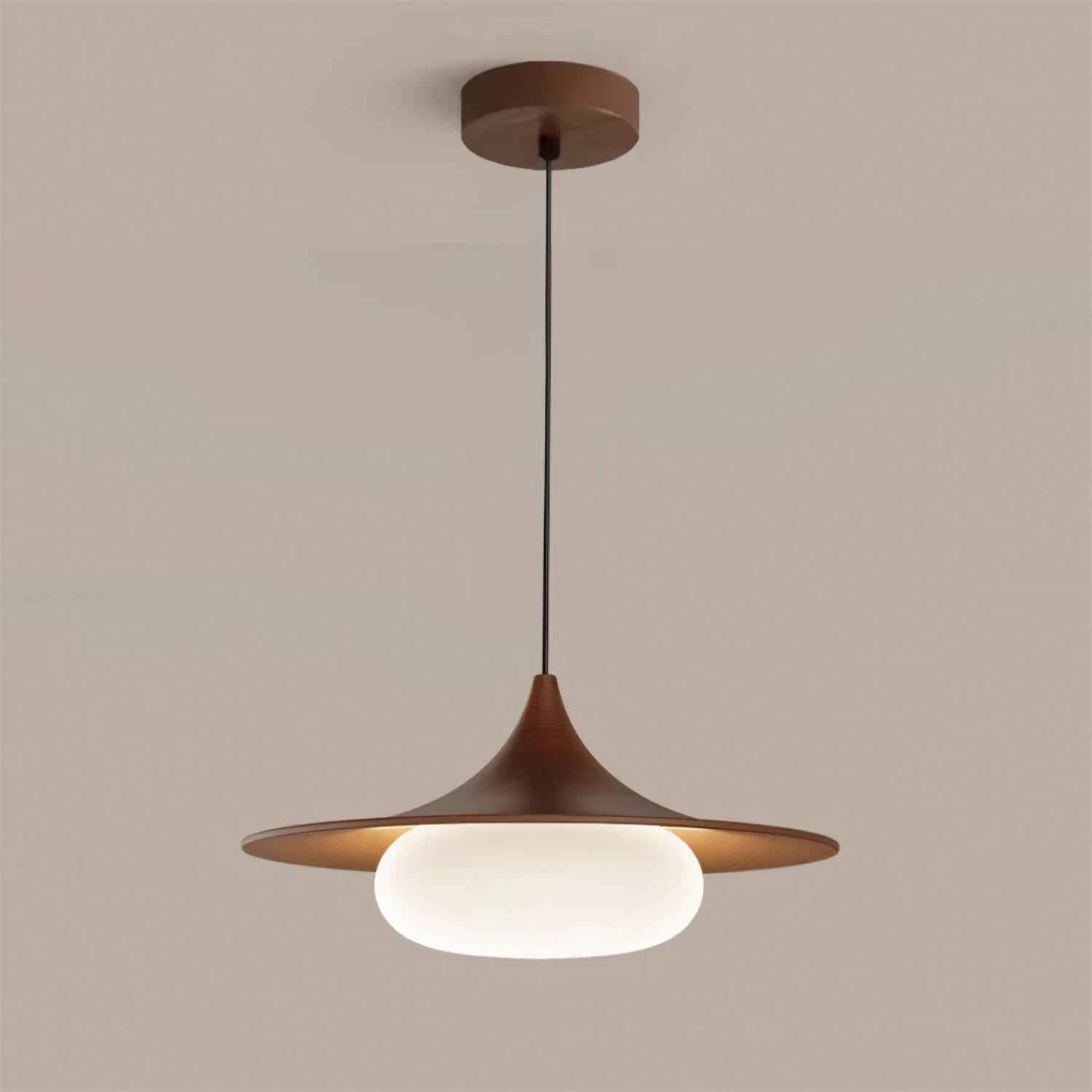 Ovelis Wooden Canopy Pendant Light - Neutralighting