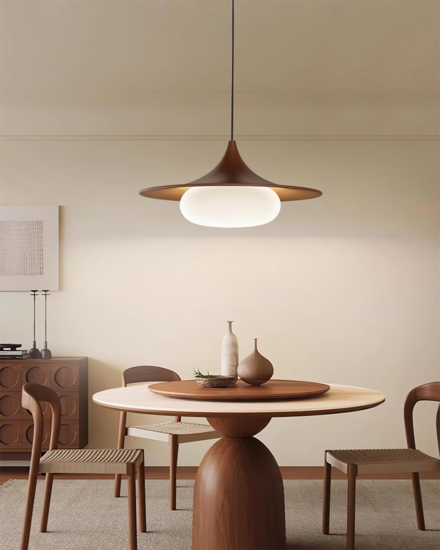 Ovelis Wooden Canopy Pendant Light - Neutralighting