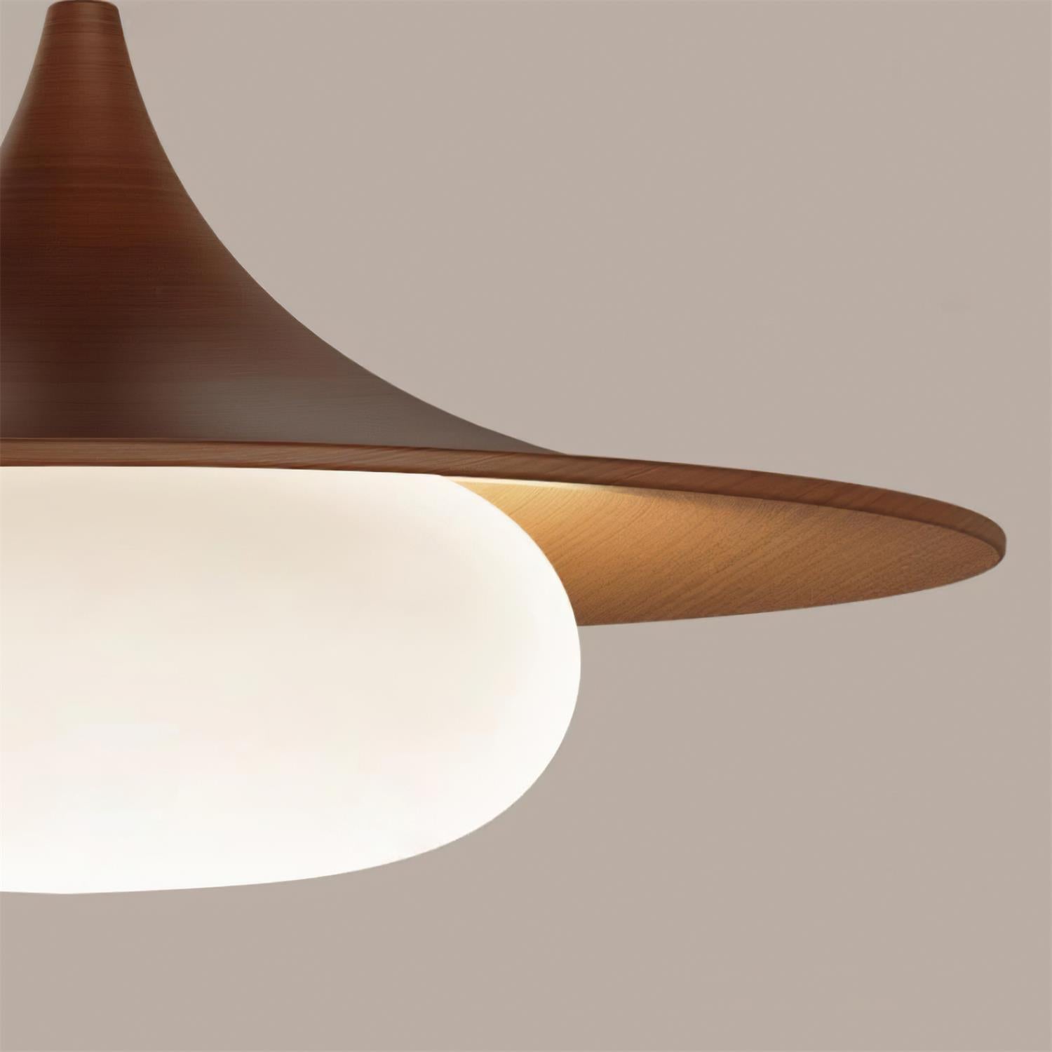 Ovelis Wooden Canopy Pendant Light - Neutralighting
