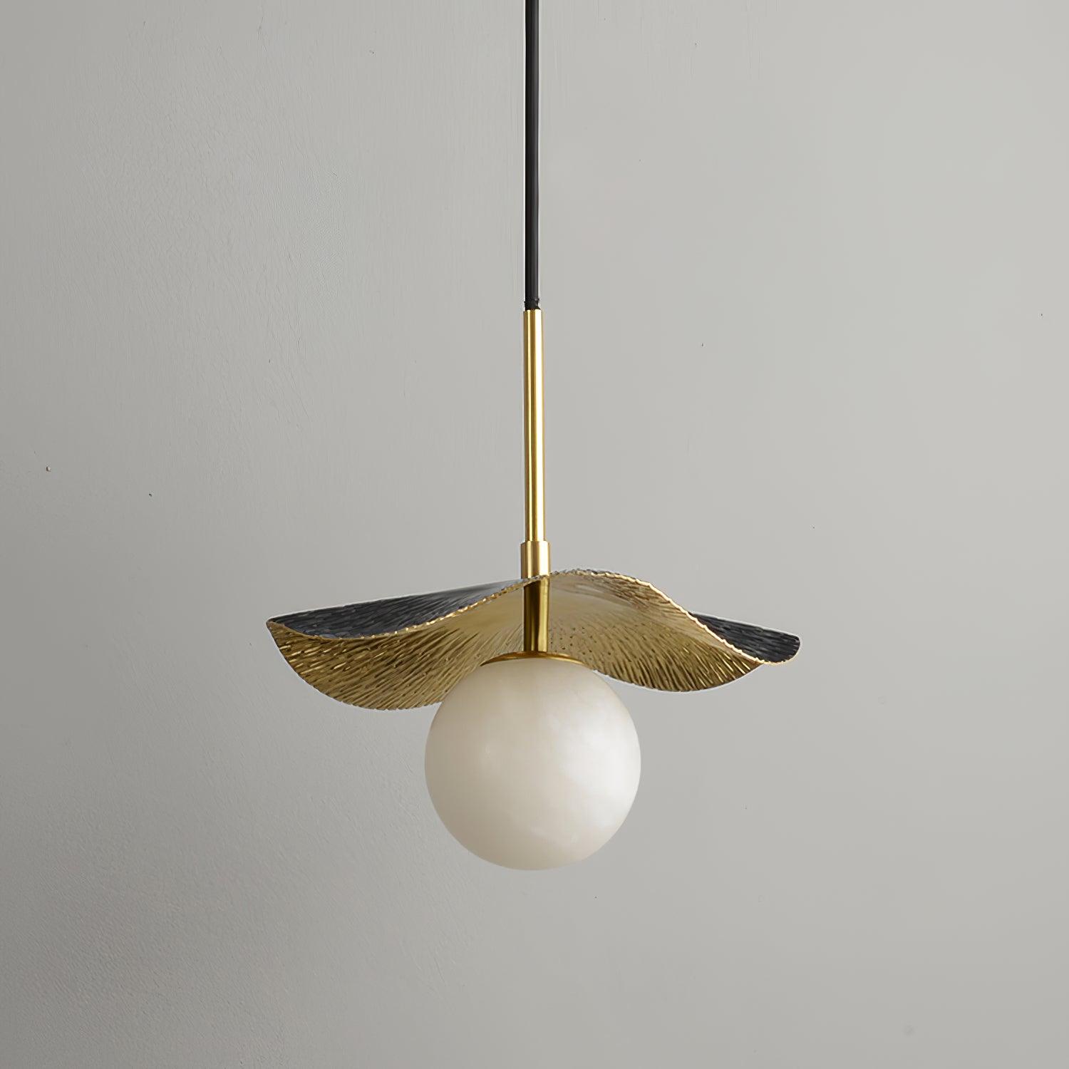 Ivvynen Leaf Canopy Alabaster Pendant Light - Neutralighting
