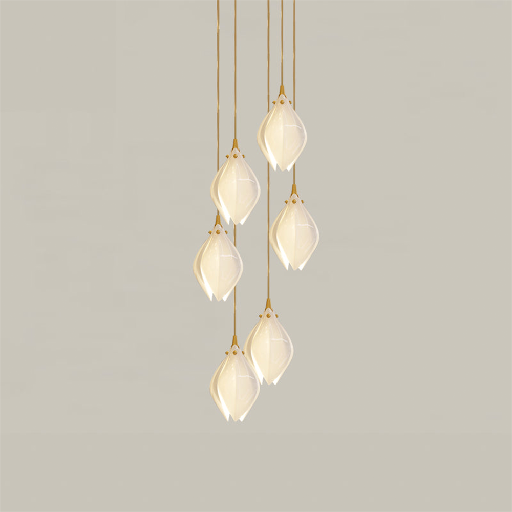 Olivia Luxury Metal Ceramic Pendant Light Living Room Bedroom - Neutralighting