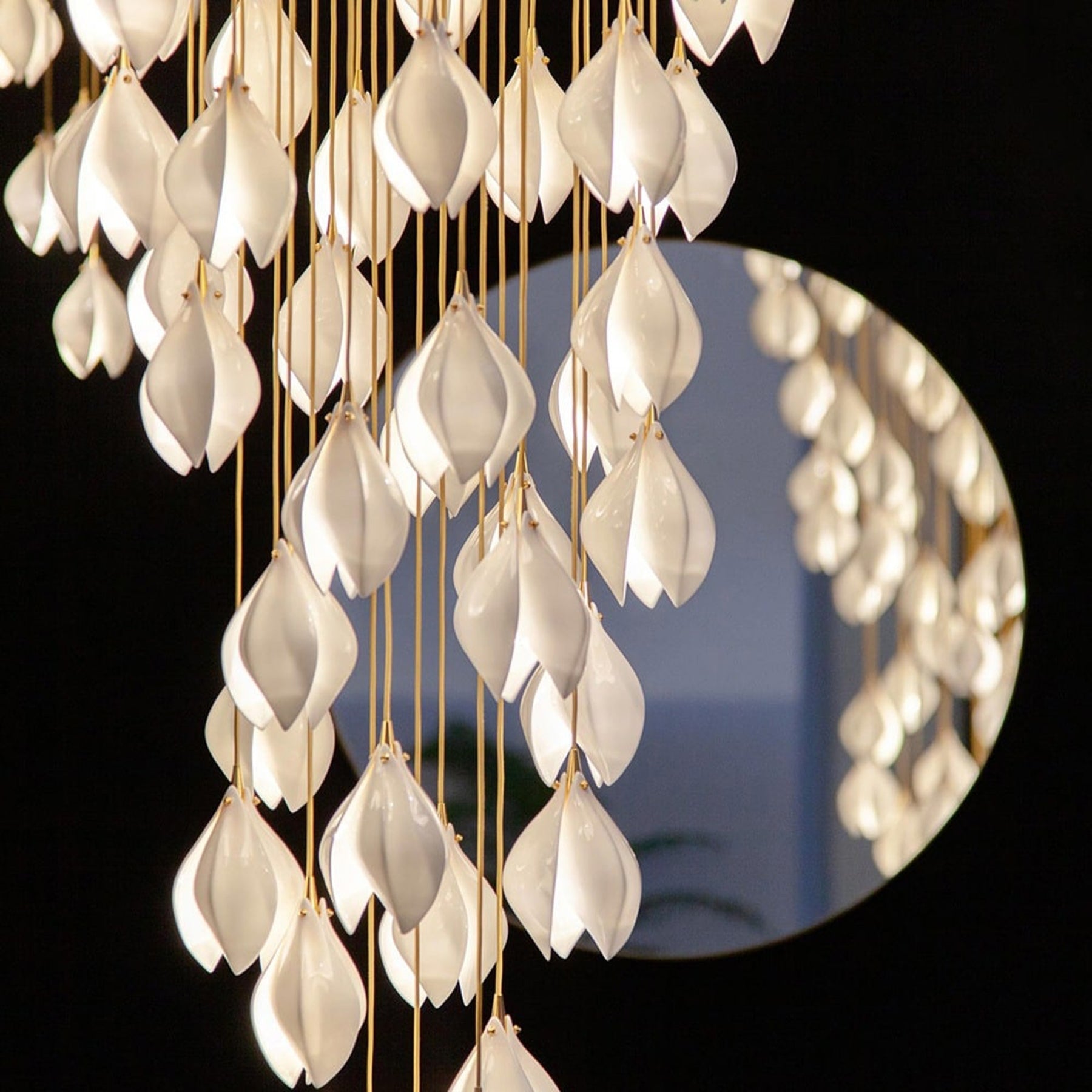 Olivia Luxury Metal Ceramic Pendant Light Living Room Bedroom - Neutralighting