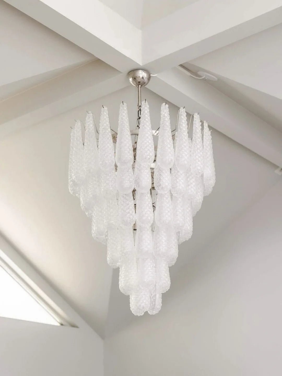 Aurora Chandelier Pinecone Murano Glass Textured Luxury