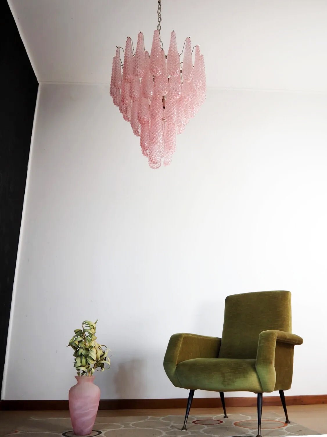 Aurora Chandelier Pink Dewdrop Cascading Romantic - Neutralighting