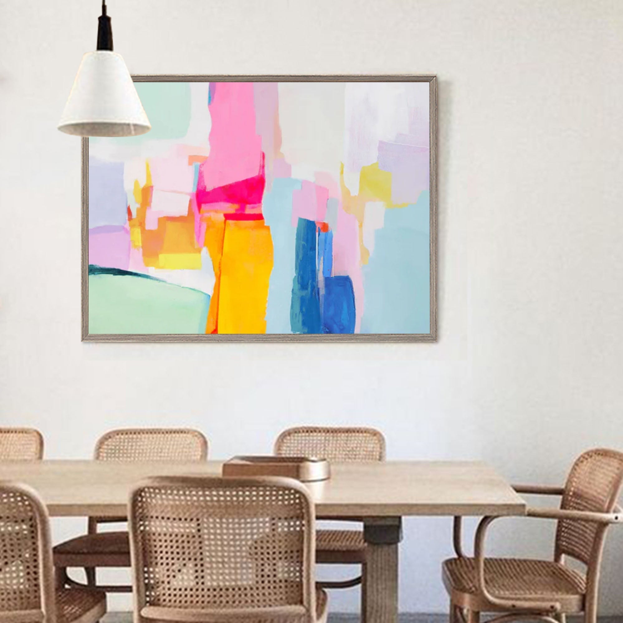 Abstract Canvas Art AB001 - Neutralighting