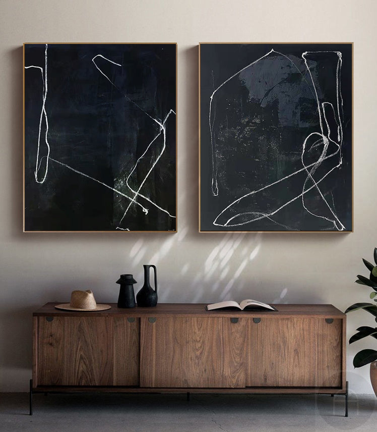 Black Abstract Art