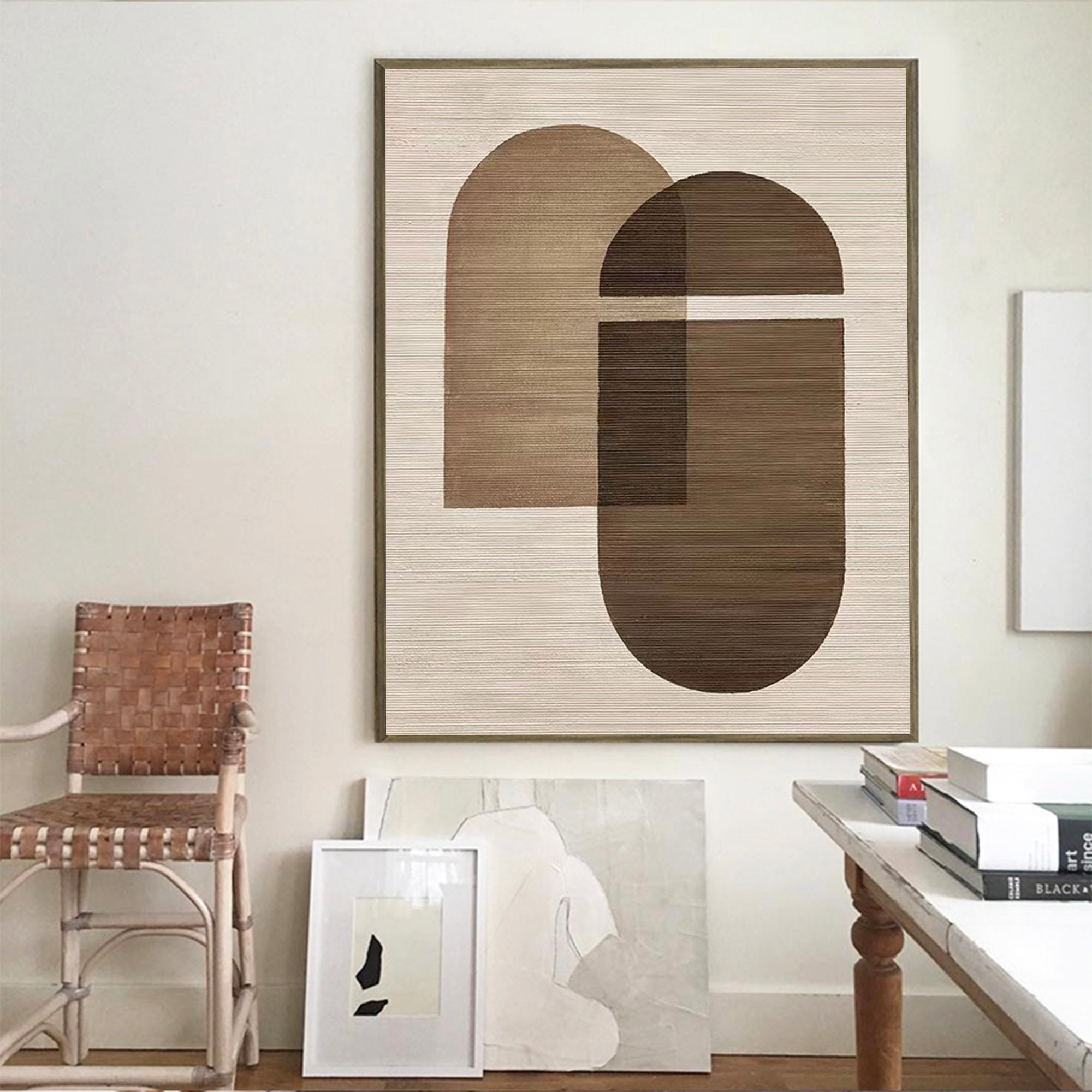 Zayne Earth Tone Arch Canvas Art