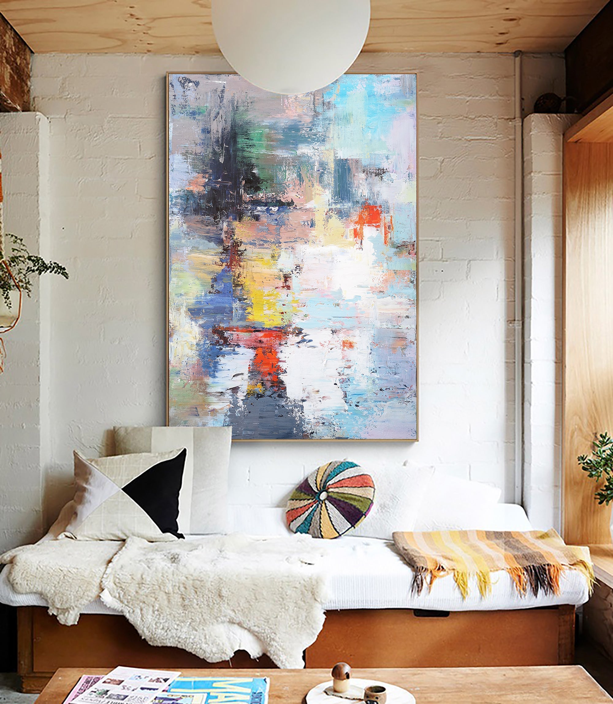 Color Abstract Painting 36'' X 48'' #IS56