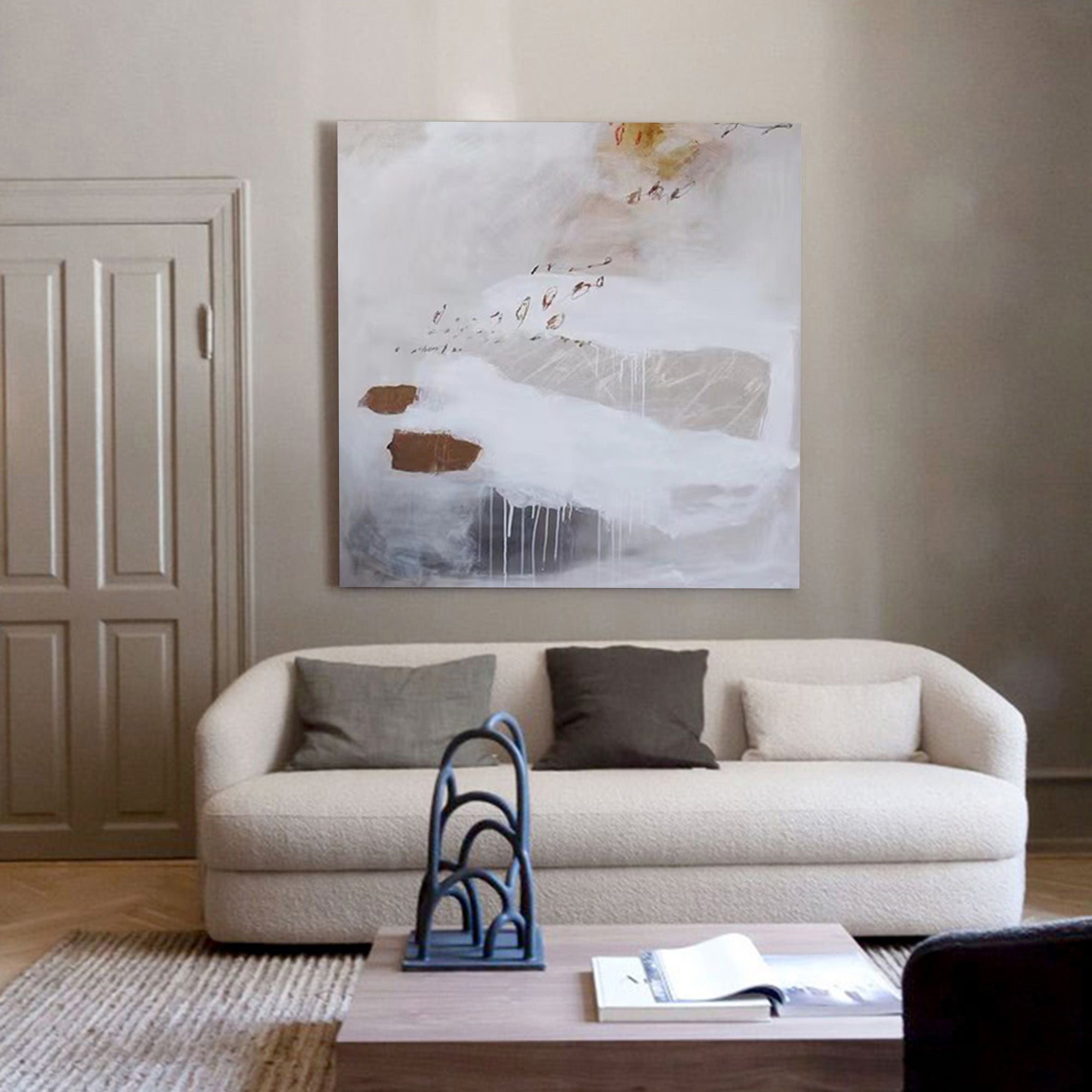 Wall Art Abstract Neutral Painting