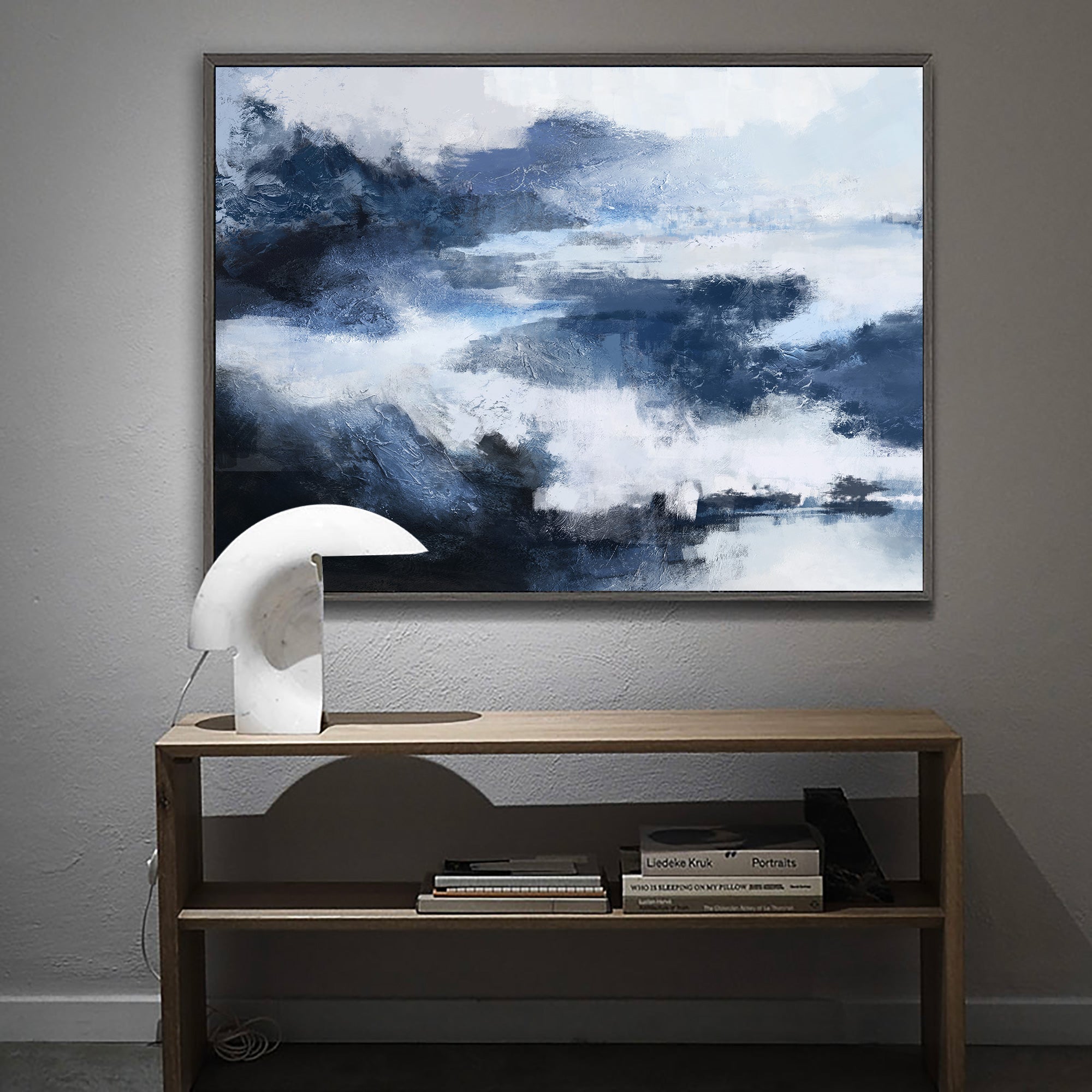 BLue Abstract Art ABAH37 - Neutralighting