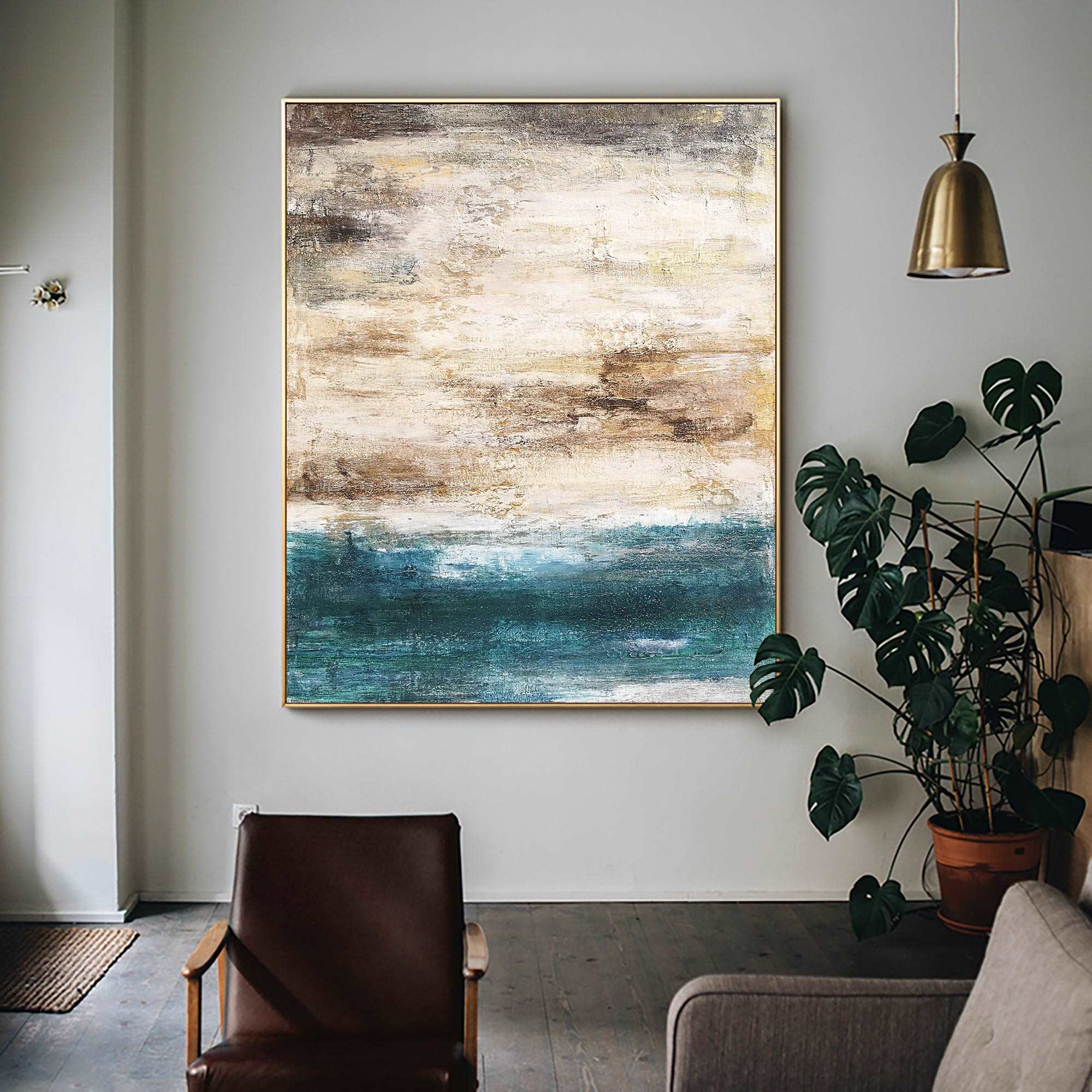 Abstract Beach Painting