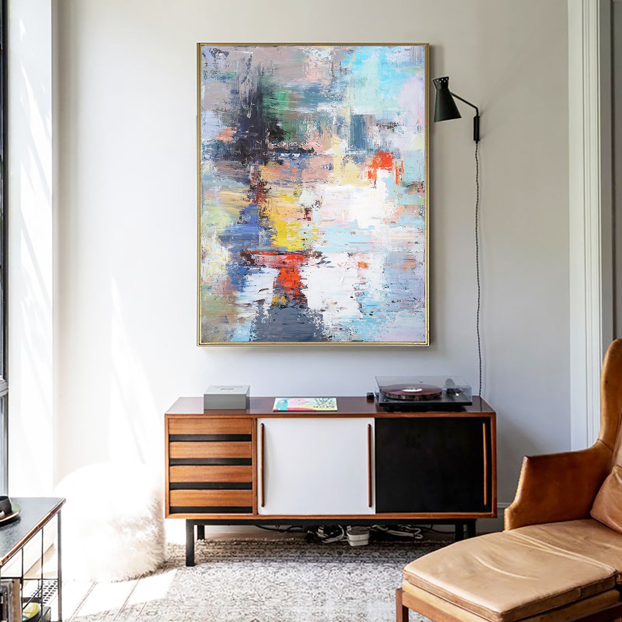 Color Abstract Painting 36'' X 48'' #IS56