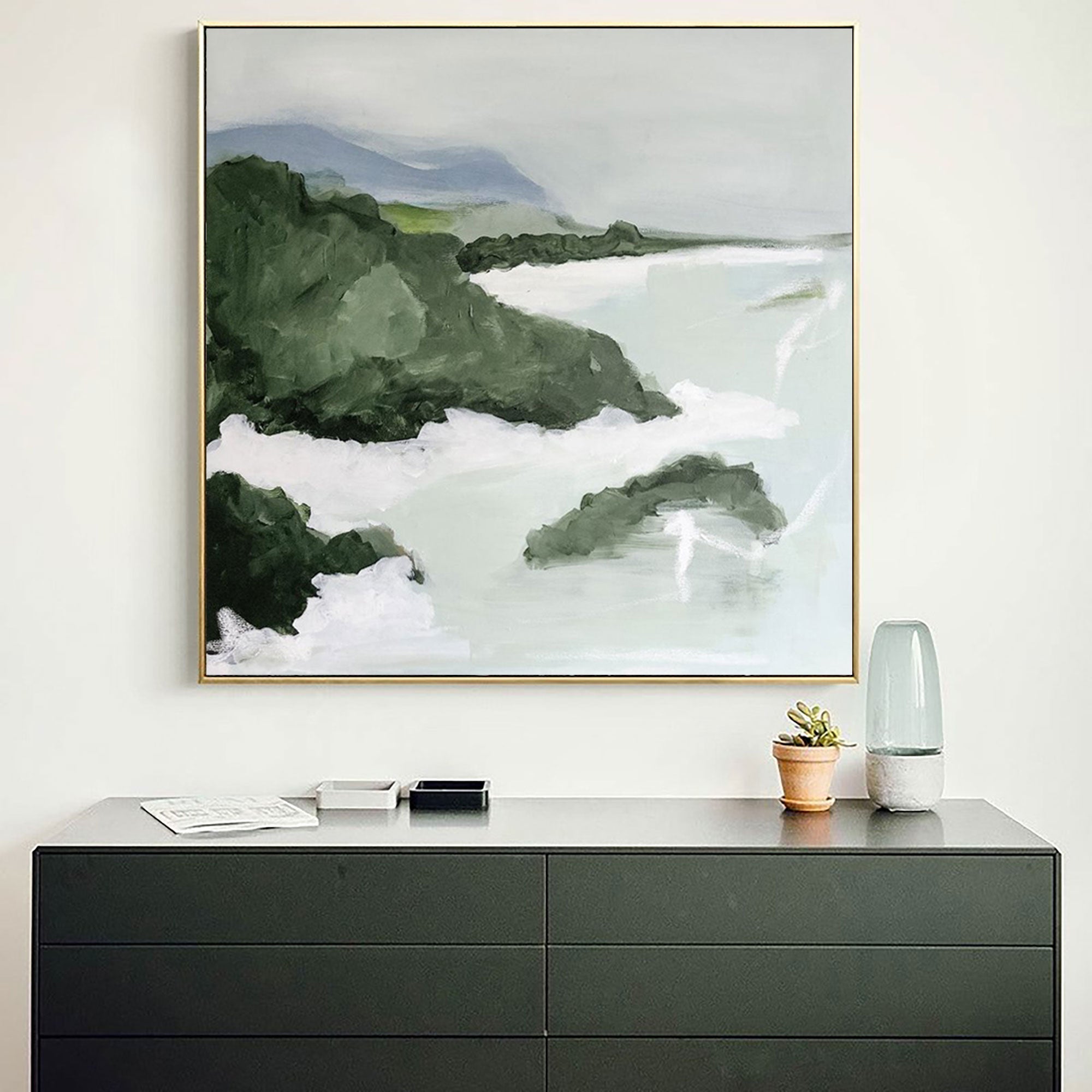 Green Landscape Abstract Art ABLS21 - Neutralighting