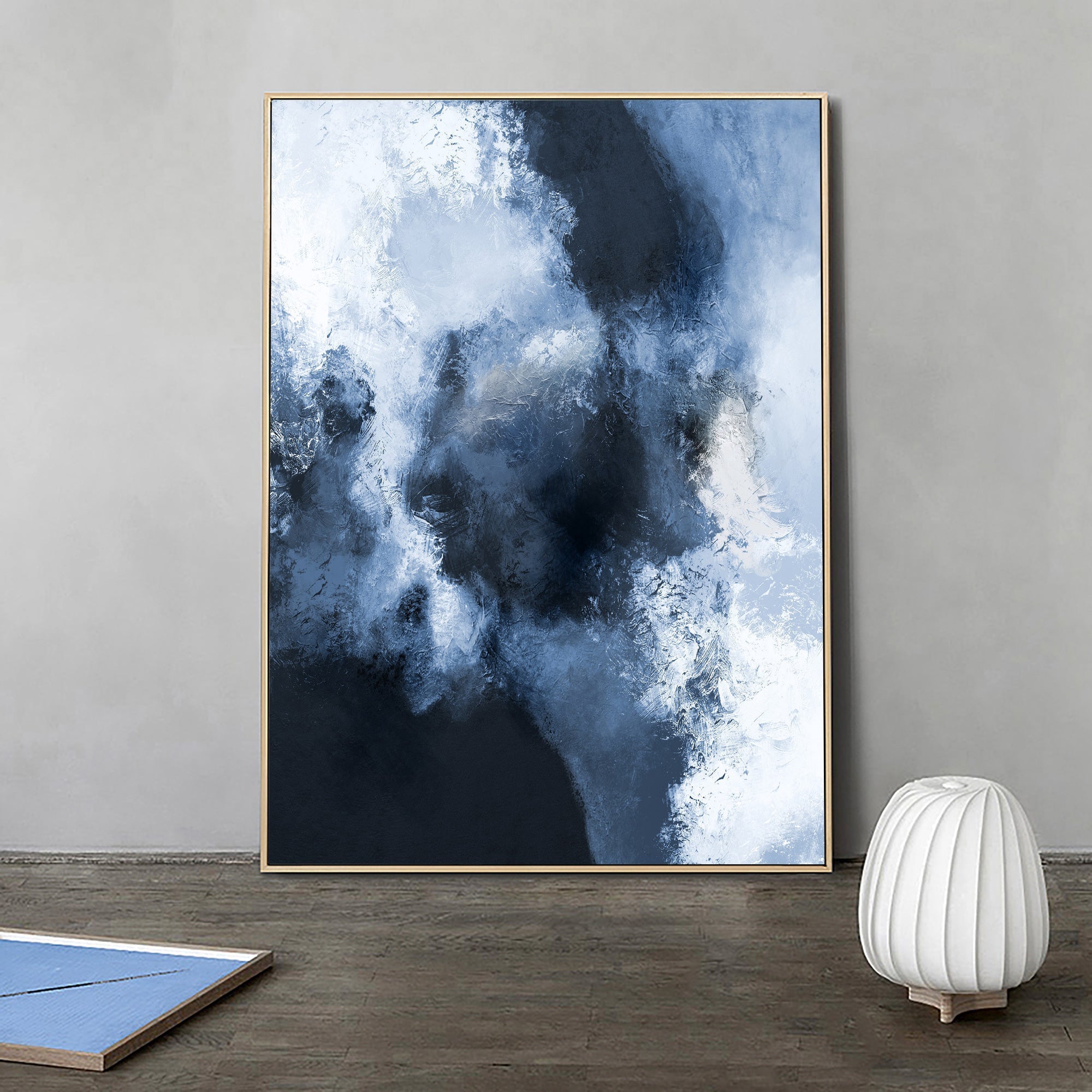 Blue White Abstract Art ABAV21 - Neutralighting