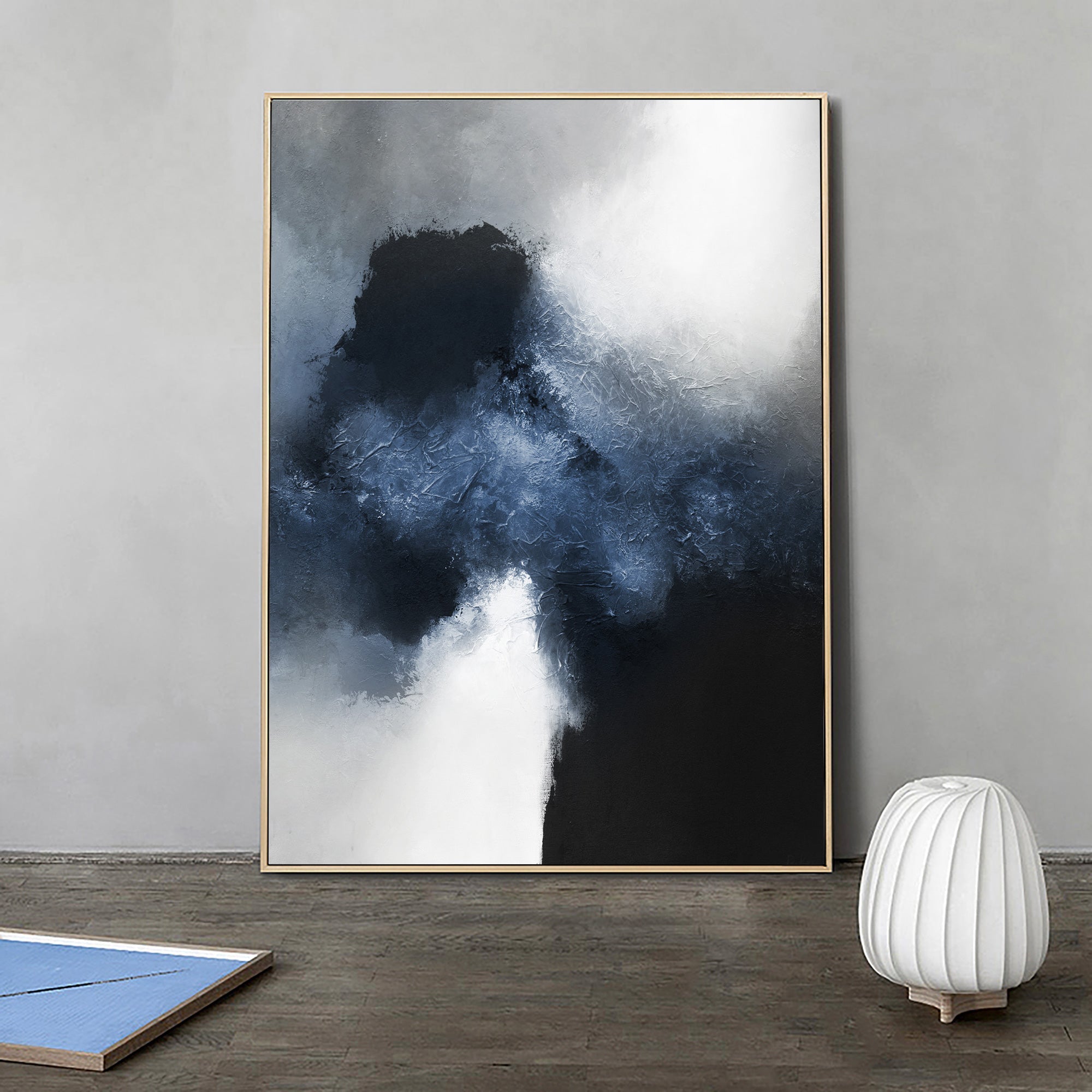 Blue Black Abstract Art ABAV04 - Neutralighting