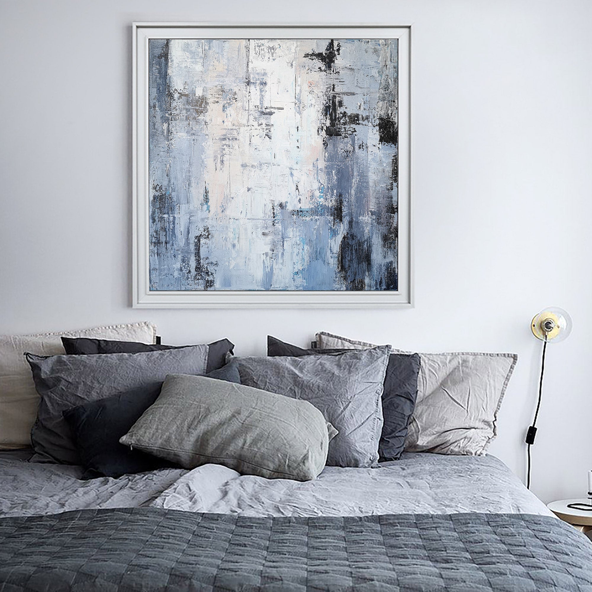 Blue Abstract Landscape Painting