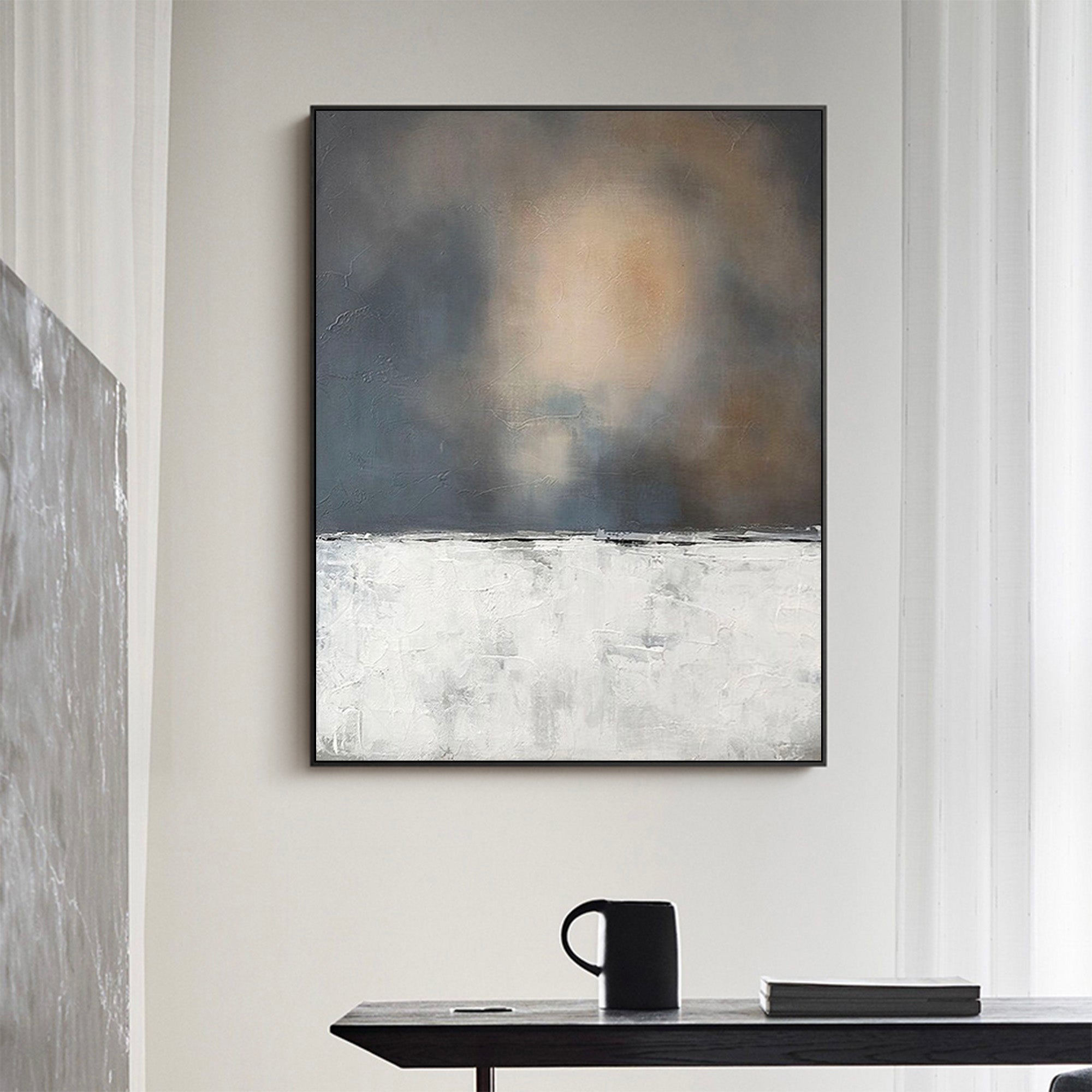 Wabi-sabi Minimalist Painting ABAV304 - Neutralighting