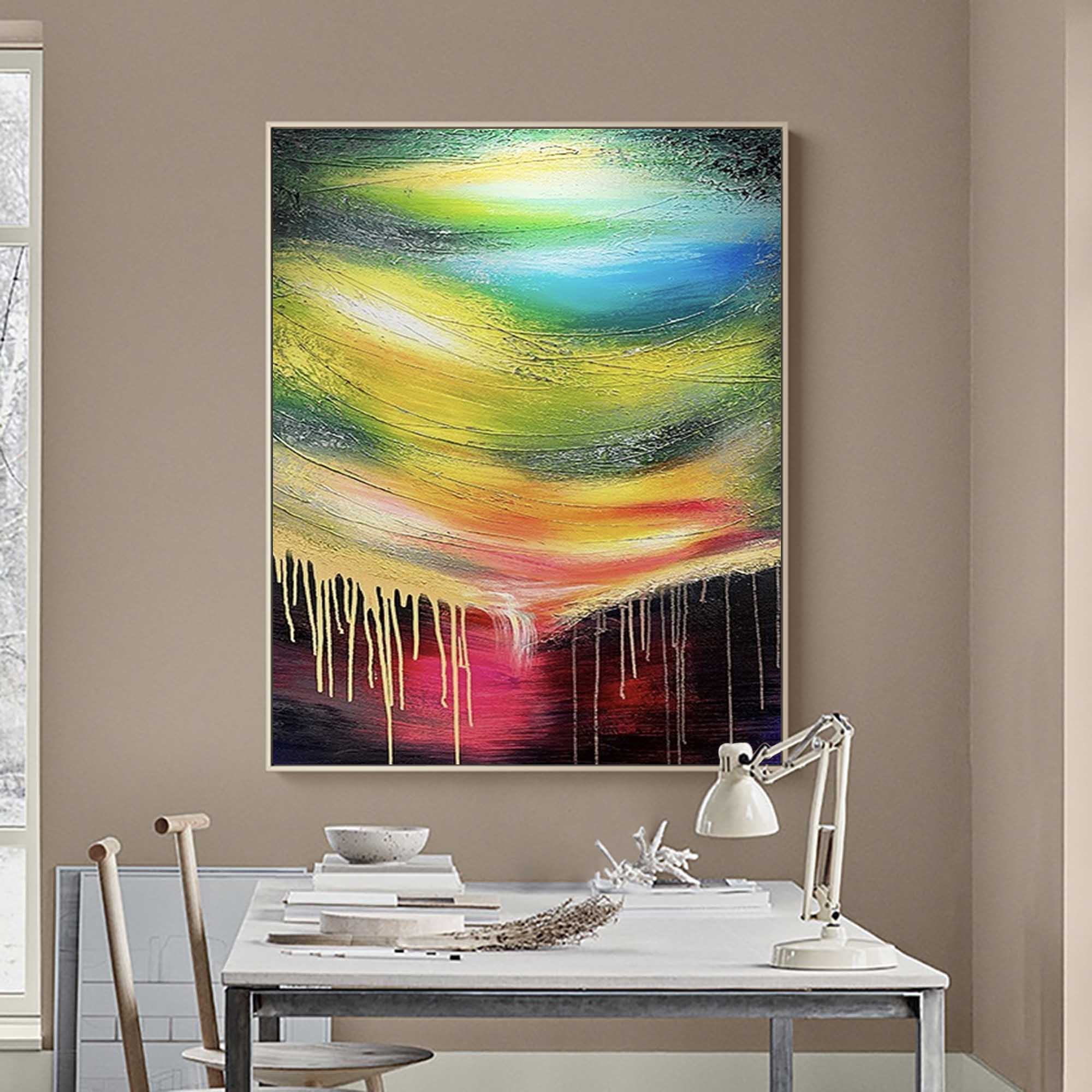 Wall Art Abstract Urban Art Inspired Drip Retro