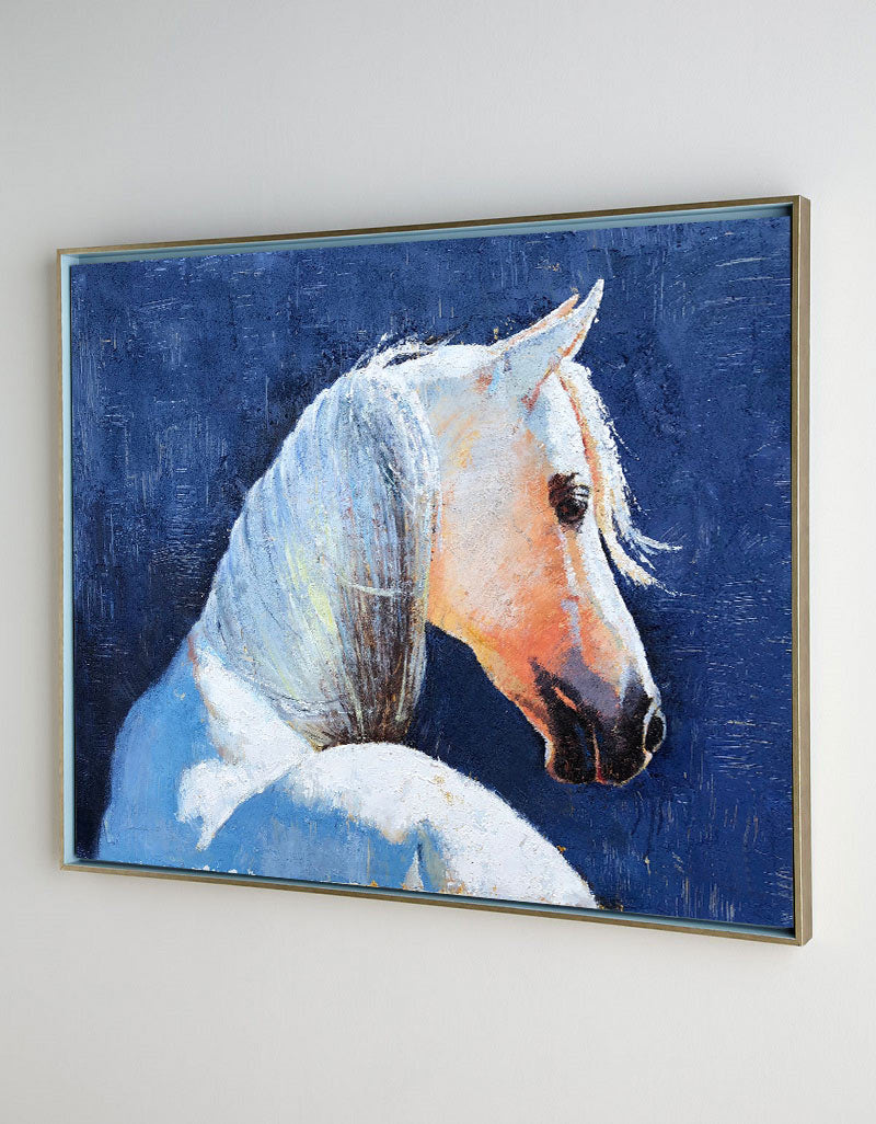 White Horse Abstract Art ANH09 - Neutralighting