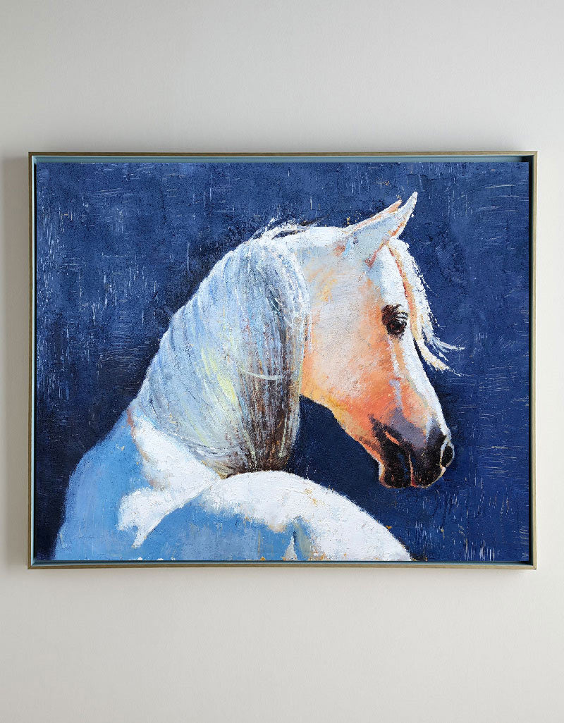 White Horse Abstract Art ANH09 - Neutralighting