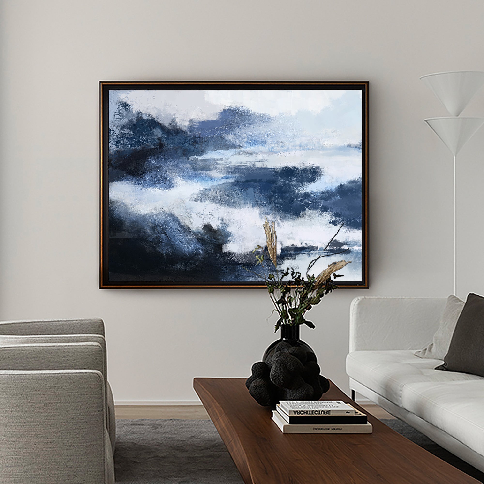 BLue Abstract Art ABAH37 - Neutralighting