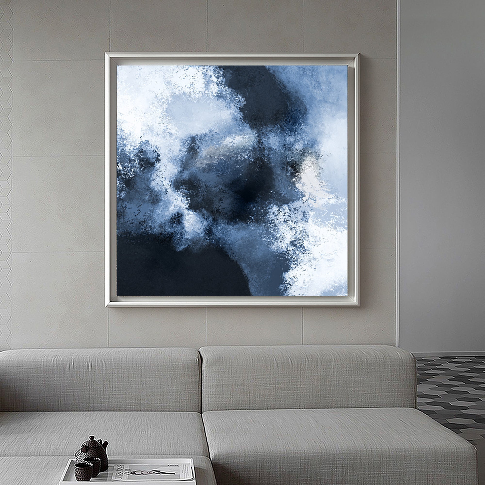 Blue Abstract Art