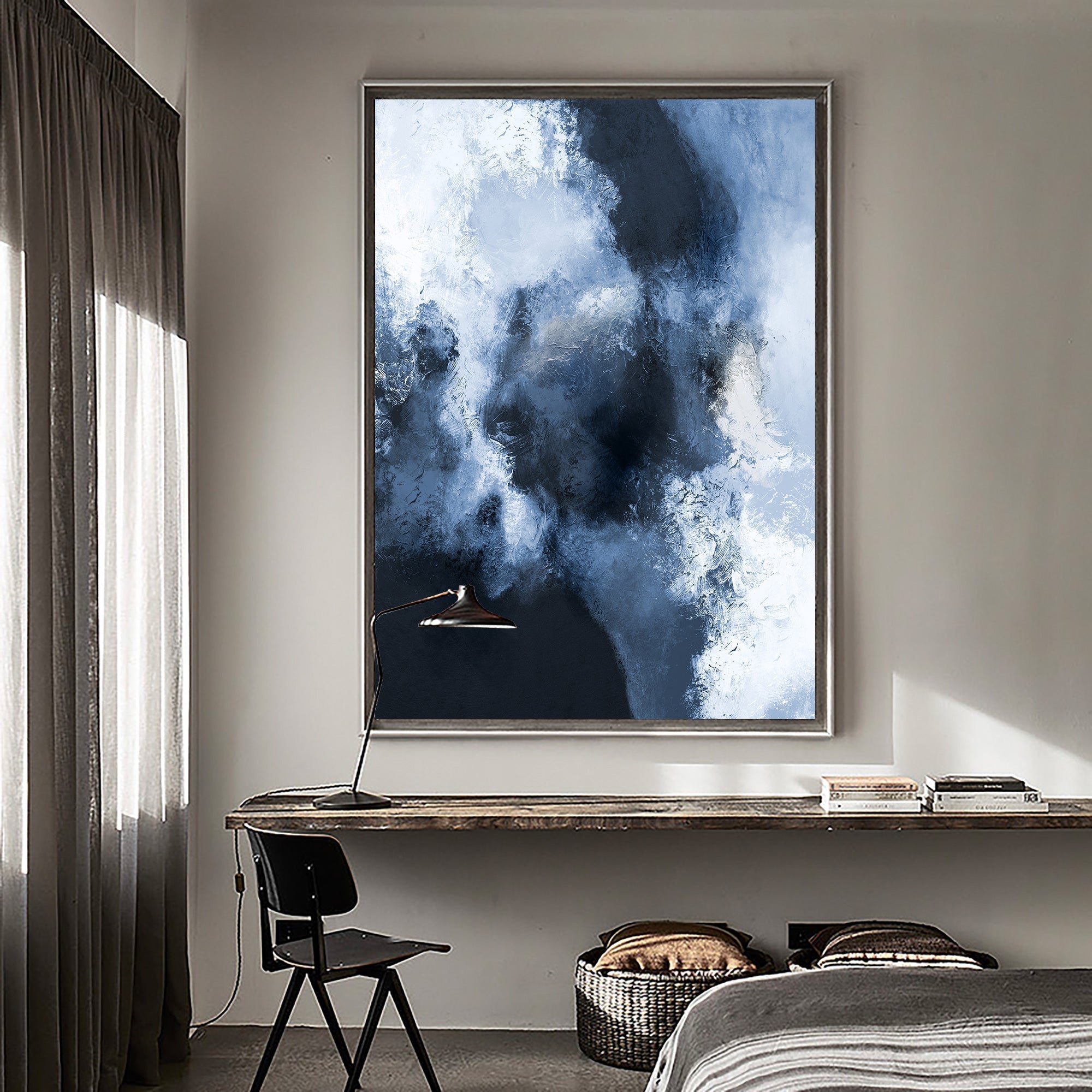 Blue White Abstract Art ABAV21 - Neutralighting