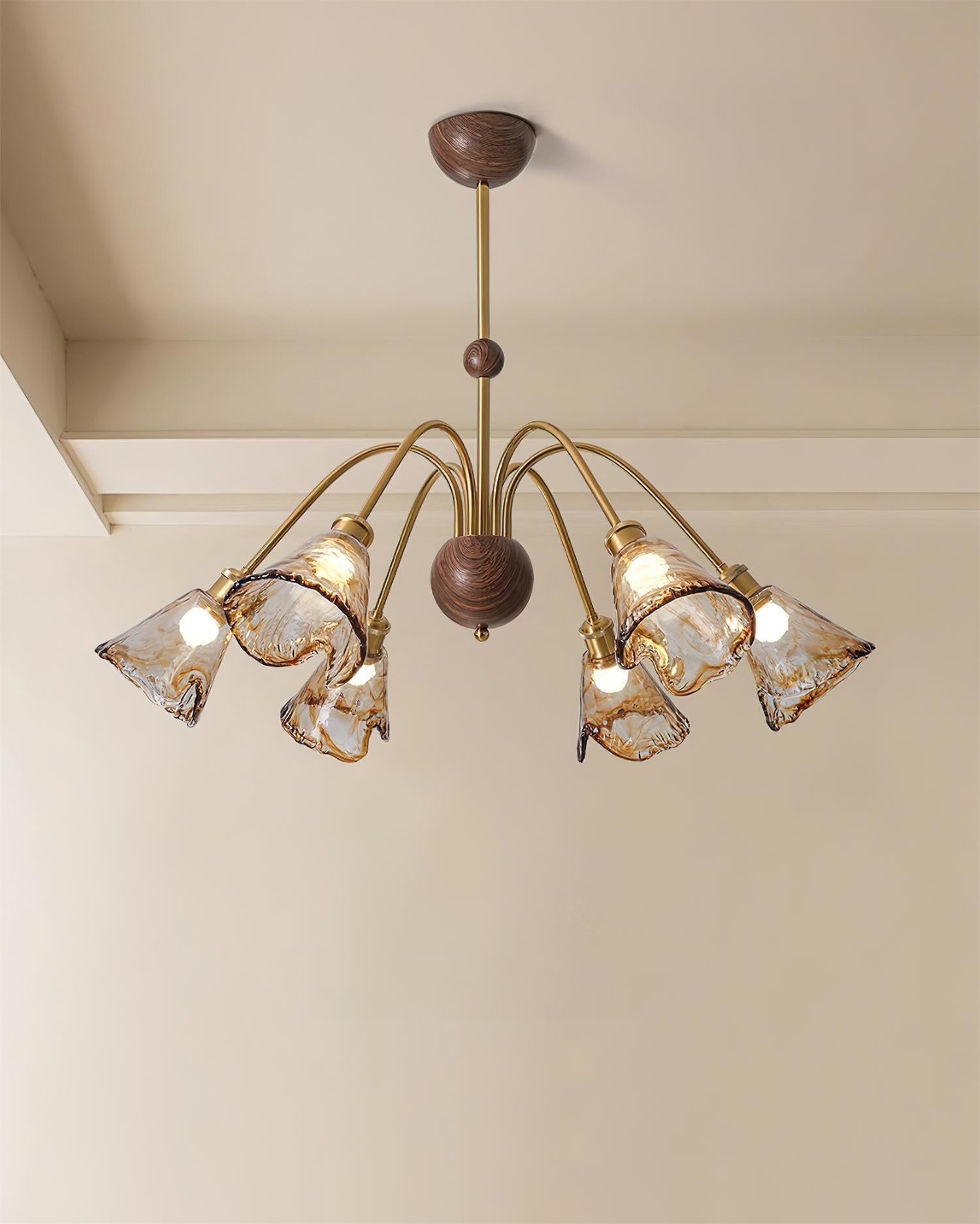Beyona Amber Glass Chandelier - Neutralighting