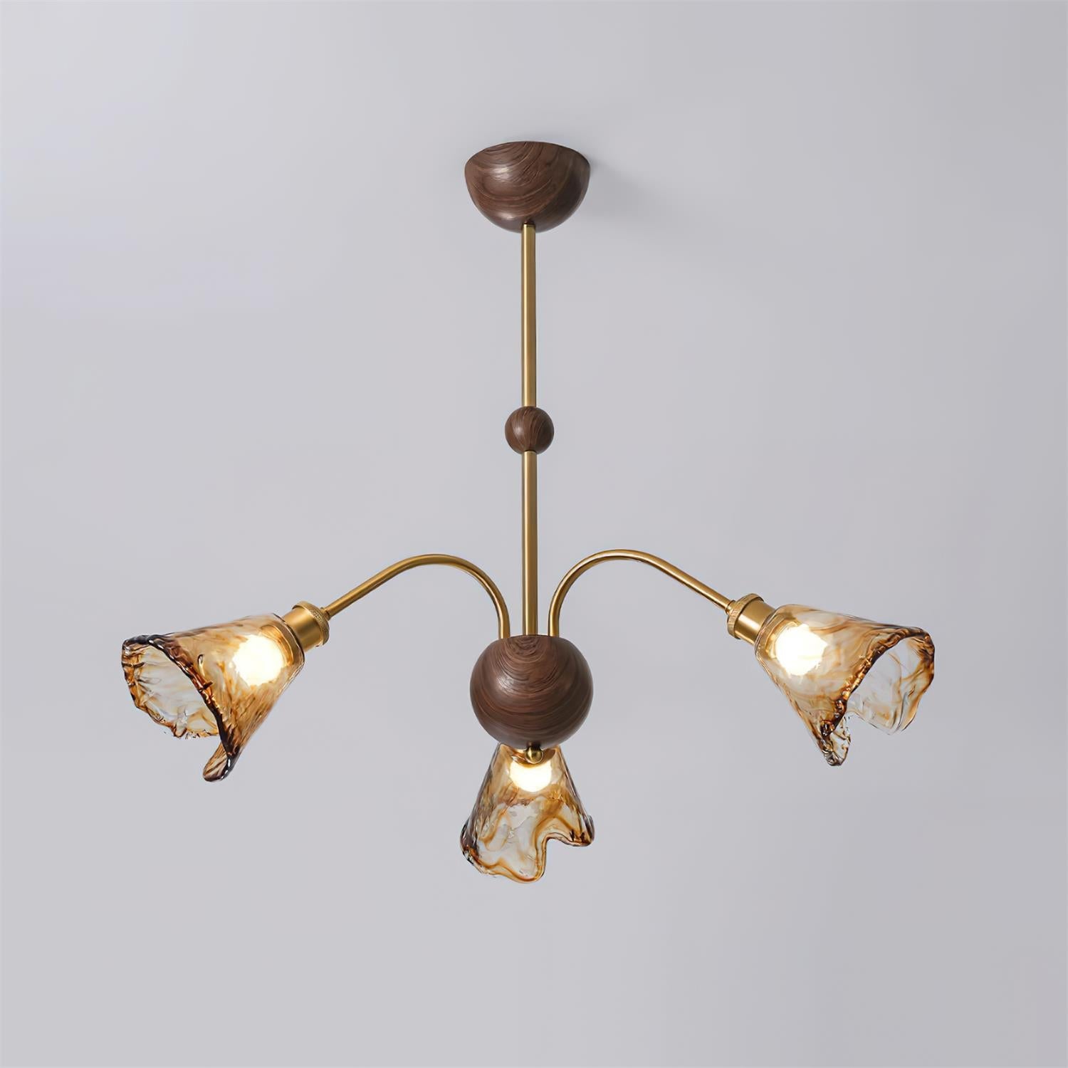 Beyona Amber Glass Chandelier - Neutralighting