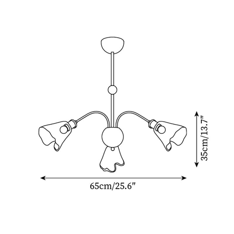 Beyona Amber Glass Chandelier - Neutralighting