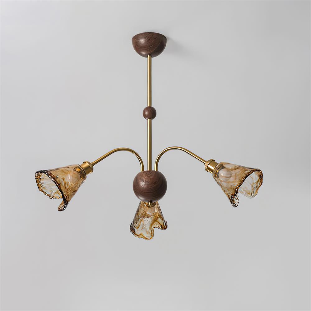 Beyona Amber Glass Chandelier - Neutralighting
