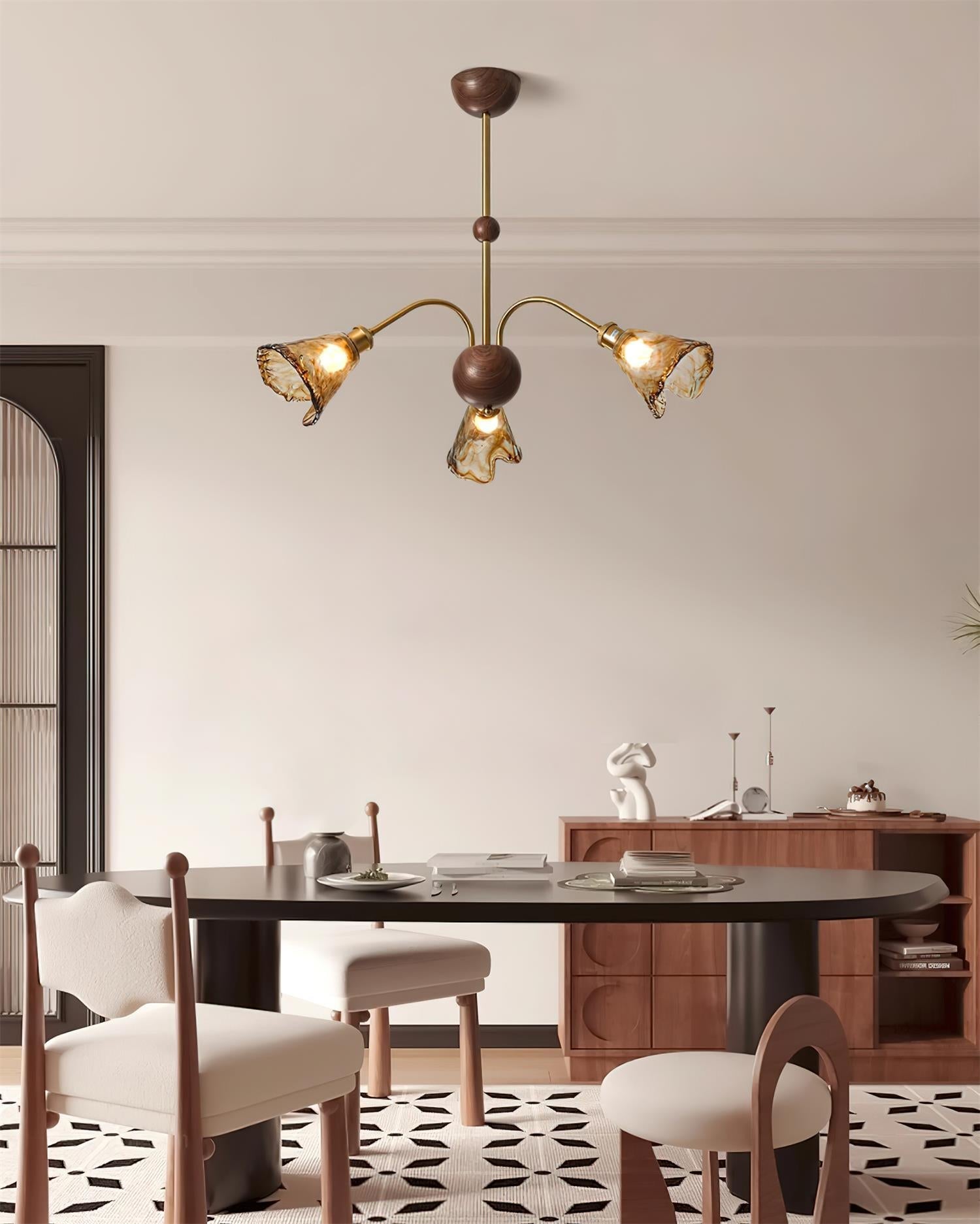 Beyona Amber Glass Chandelier - Neutralighting