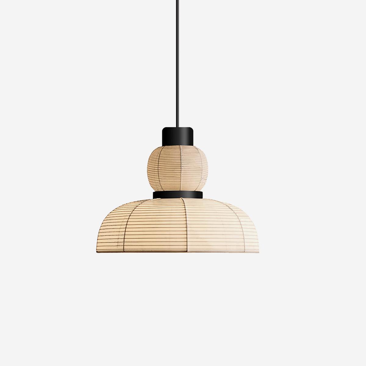 Pendant Lamp White Fabric Shade Black Cable Gentle Ambient Glow - Neutralighting